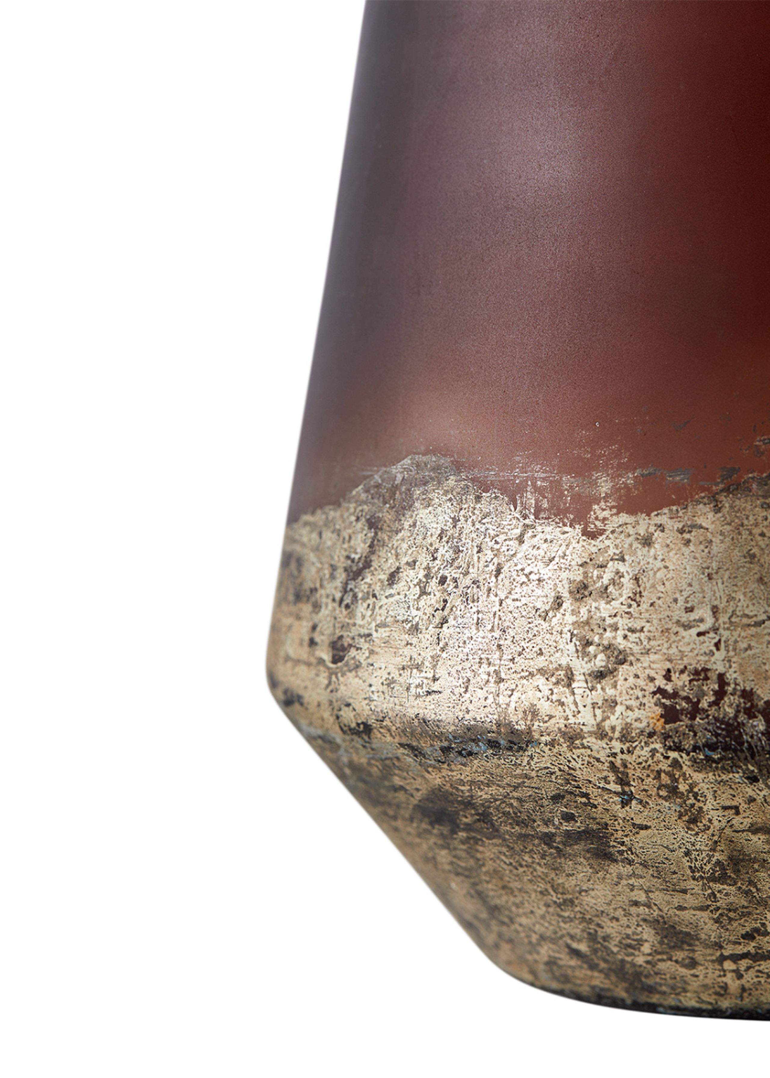 MUUBS - Lanterna - Vase Lana - Vase Lana 26 - Brown/Gold