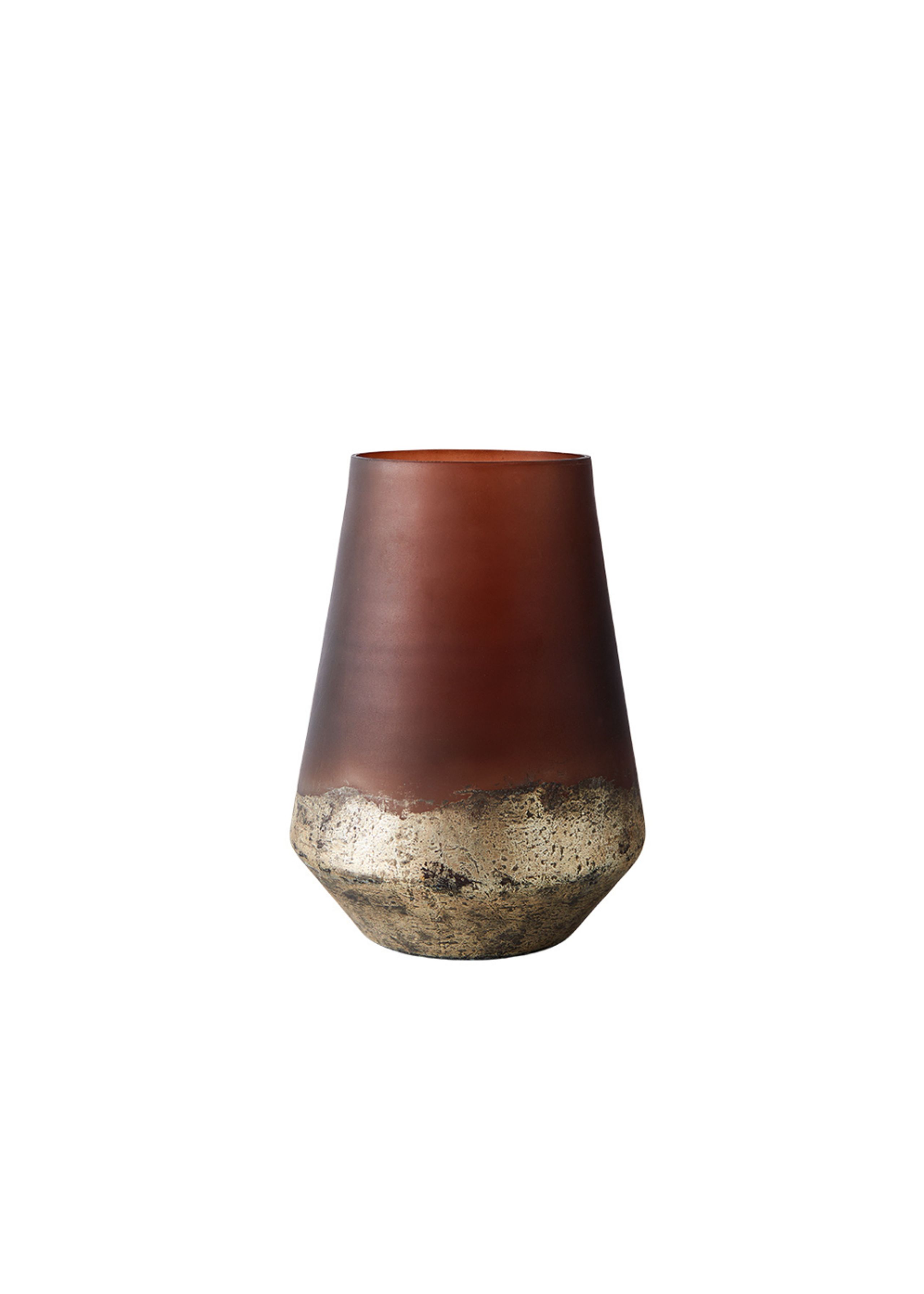 MUUBS - Lanterna - Vase Lana - Vase Lana 26 - Brown/Gold