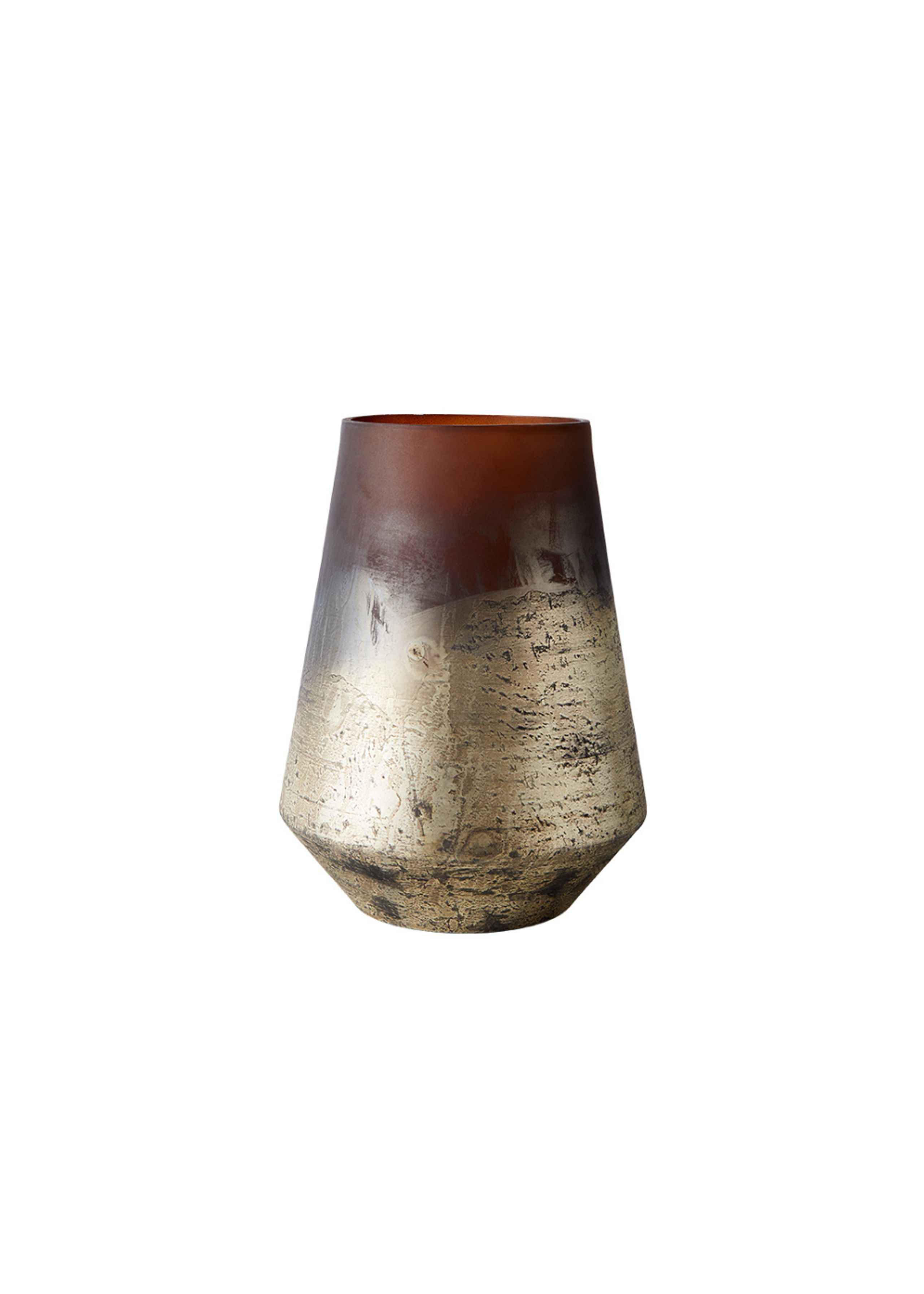 MUUBS - Lanterna - Vase Lana - Vase Lana 26 - Brown/Gold