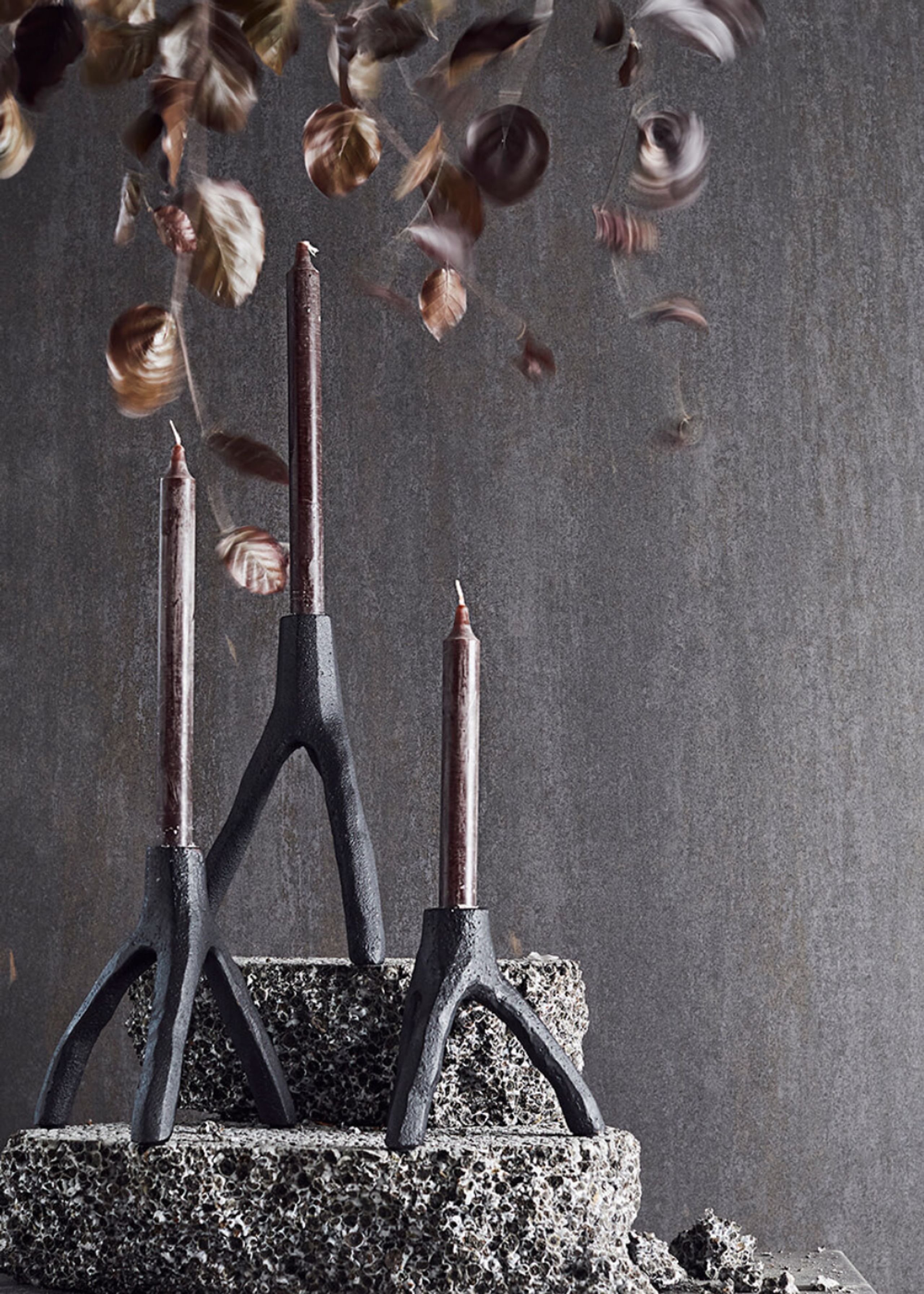 MUUBS - Candle holder - Lysestage Aion - Black - LARGE