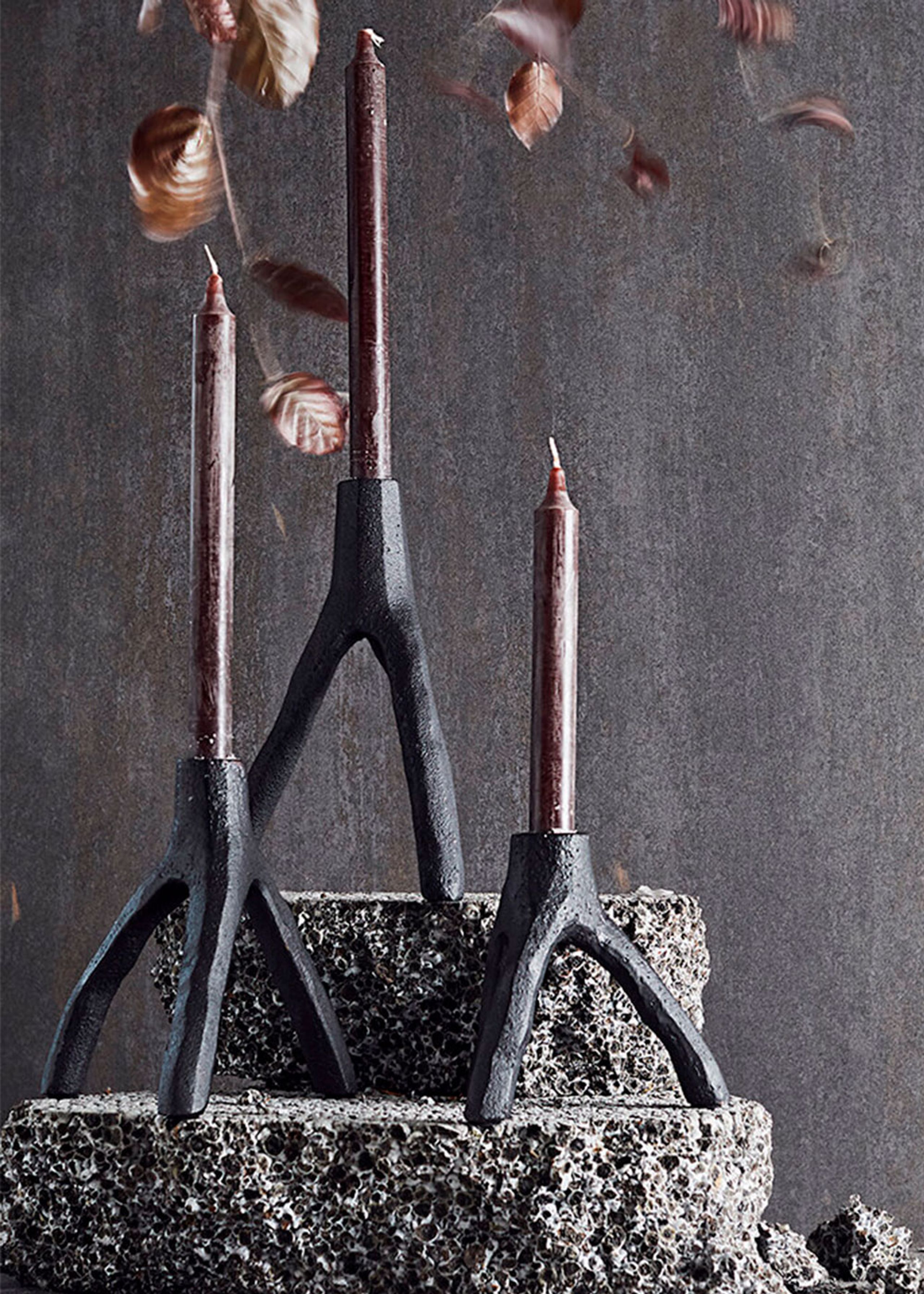 MUUBS - Świecznik - Lysestage Aion - Black - SMALL