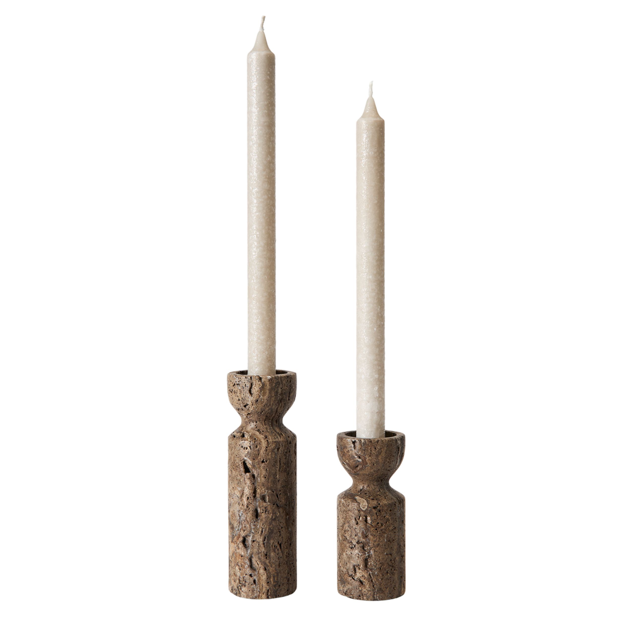 MUUBS - Kerzenhalter - Multi Candleholder Minerva - Titanium - 2 pieces