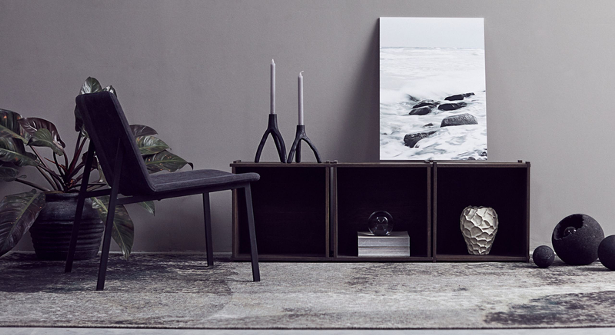 MUUBS - Shelving system - Blocks - Brun B44,8xH44,8xD30 cm