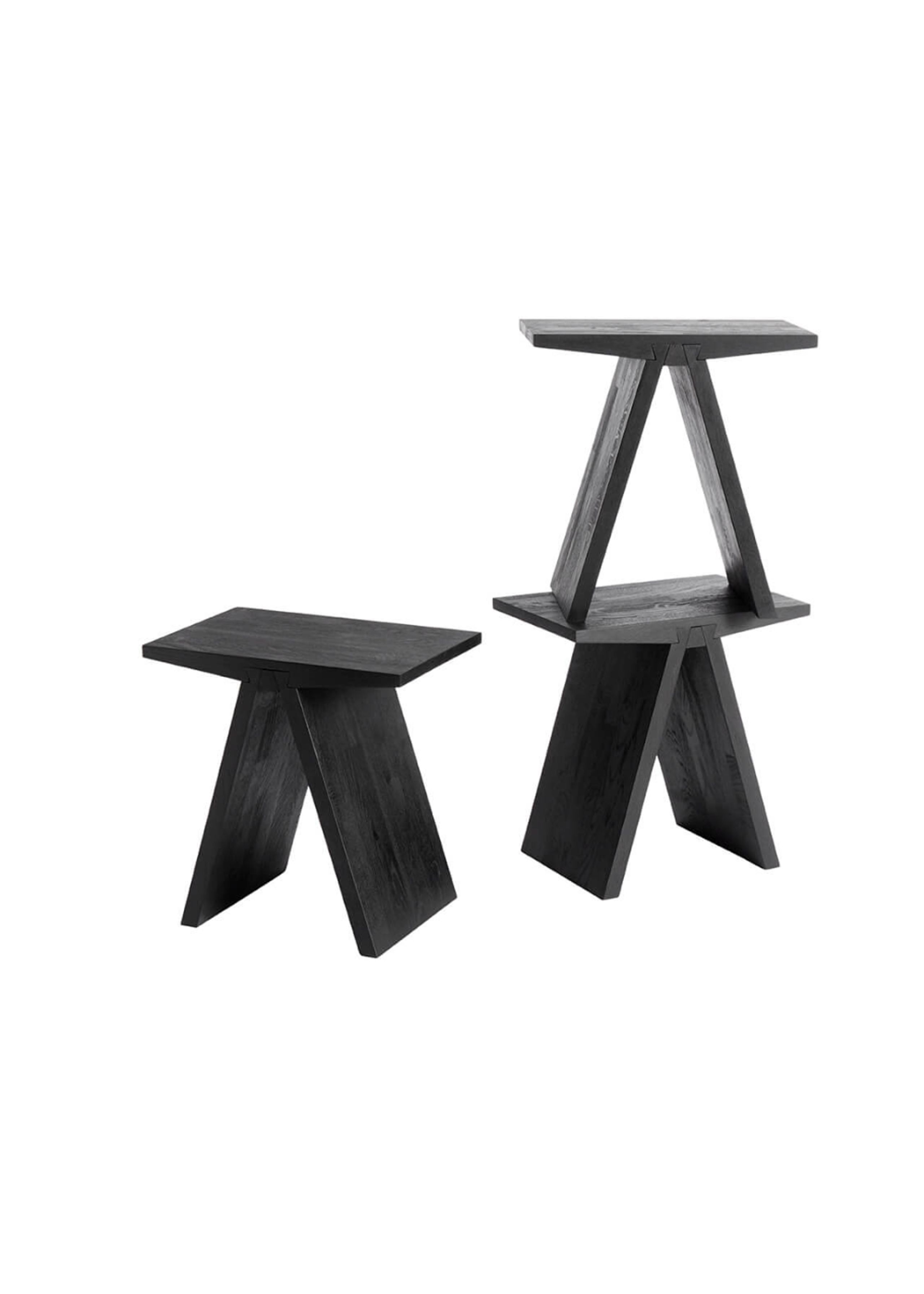 MUUBS - Kruk - Taburet Angle - Sort bejdset/olie