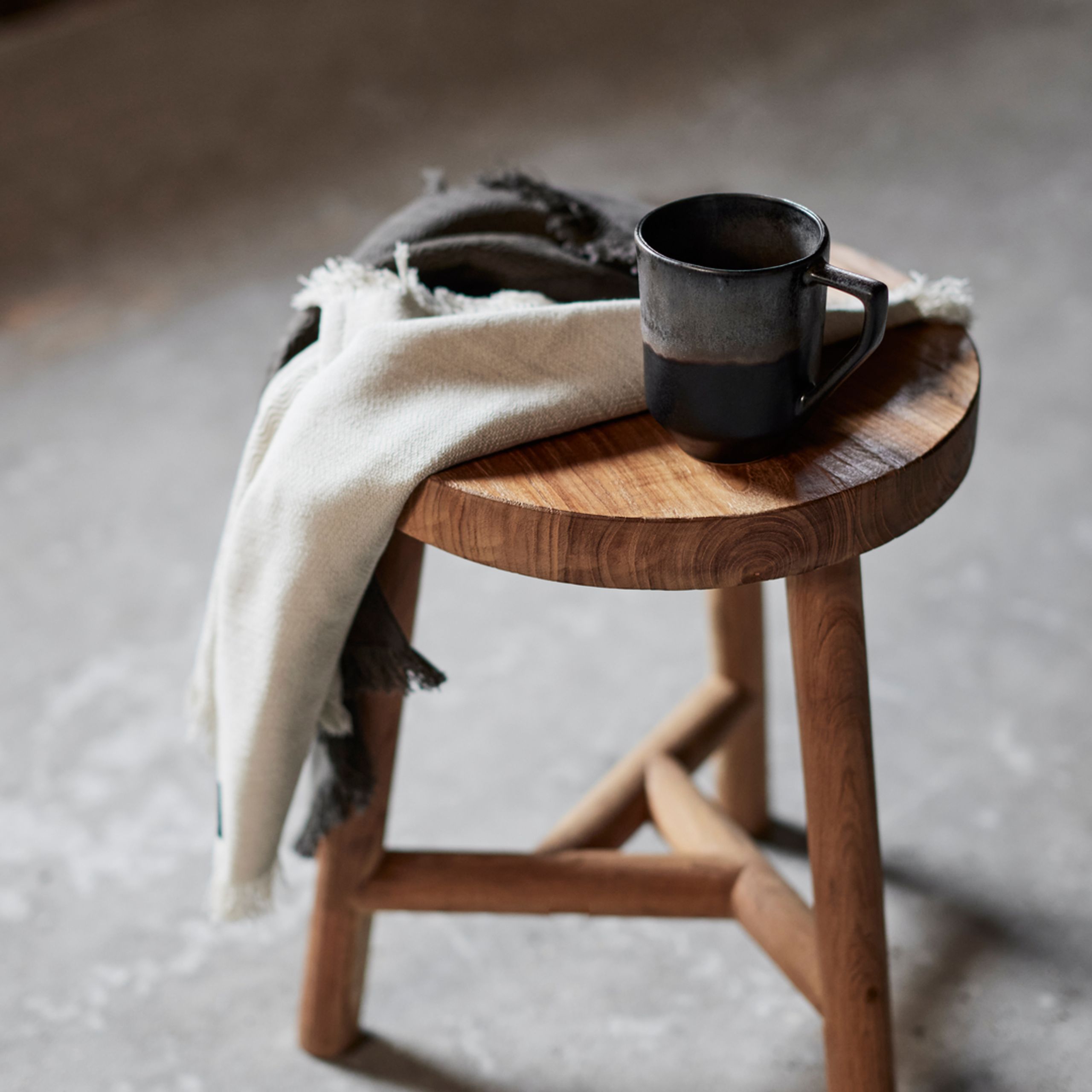 MUUBS - Cloth napkins - Umami - Grå/Sand B45xH45 cm