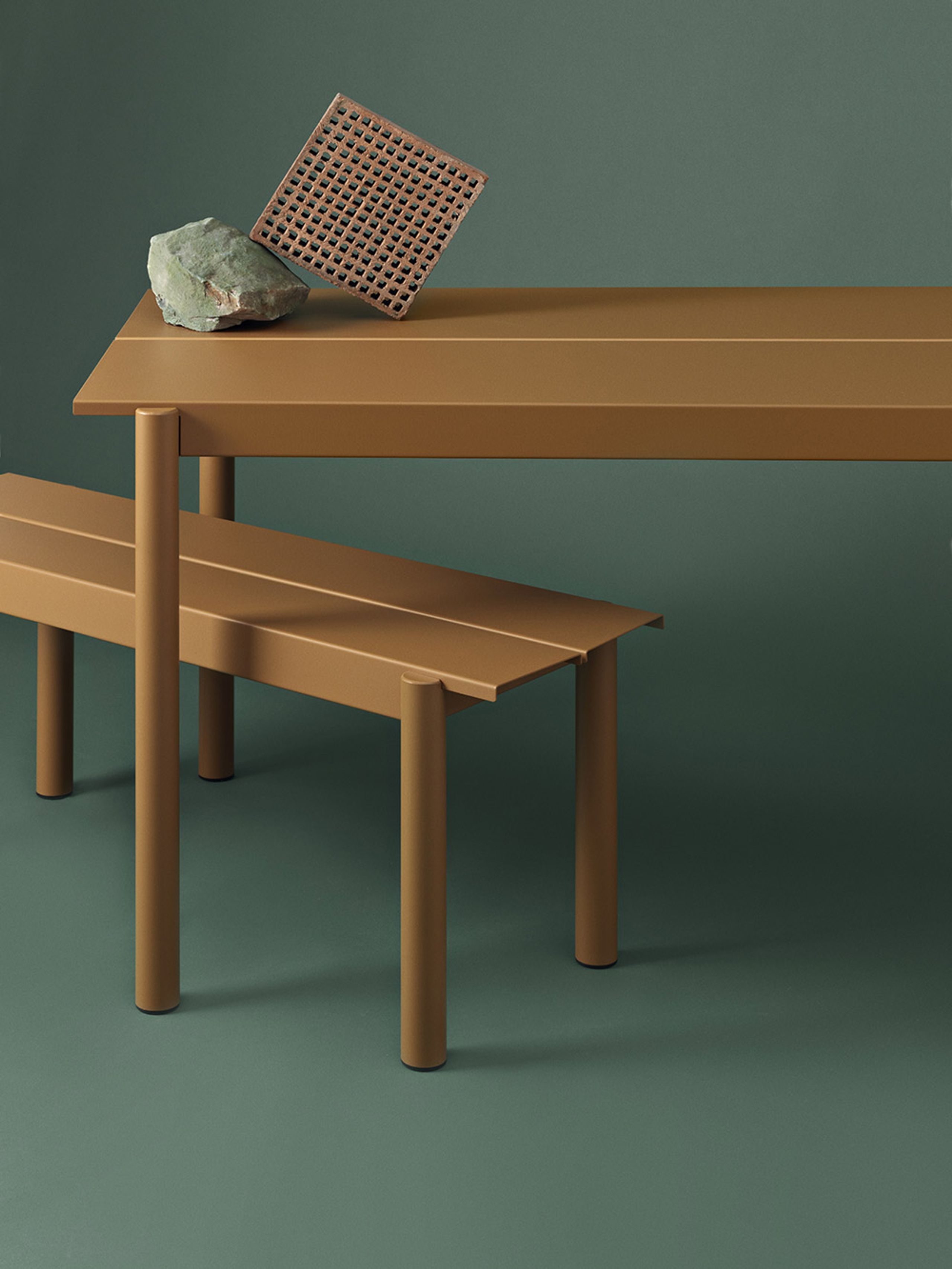 Muuto - Bank - Linear Steel Bench - Grey