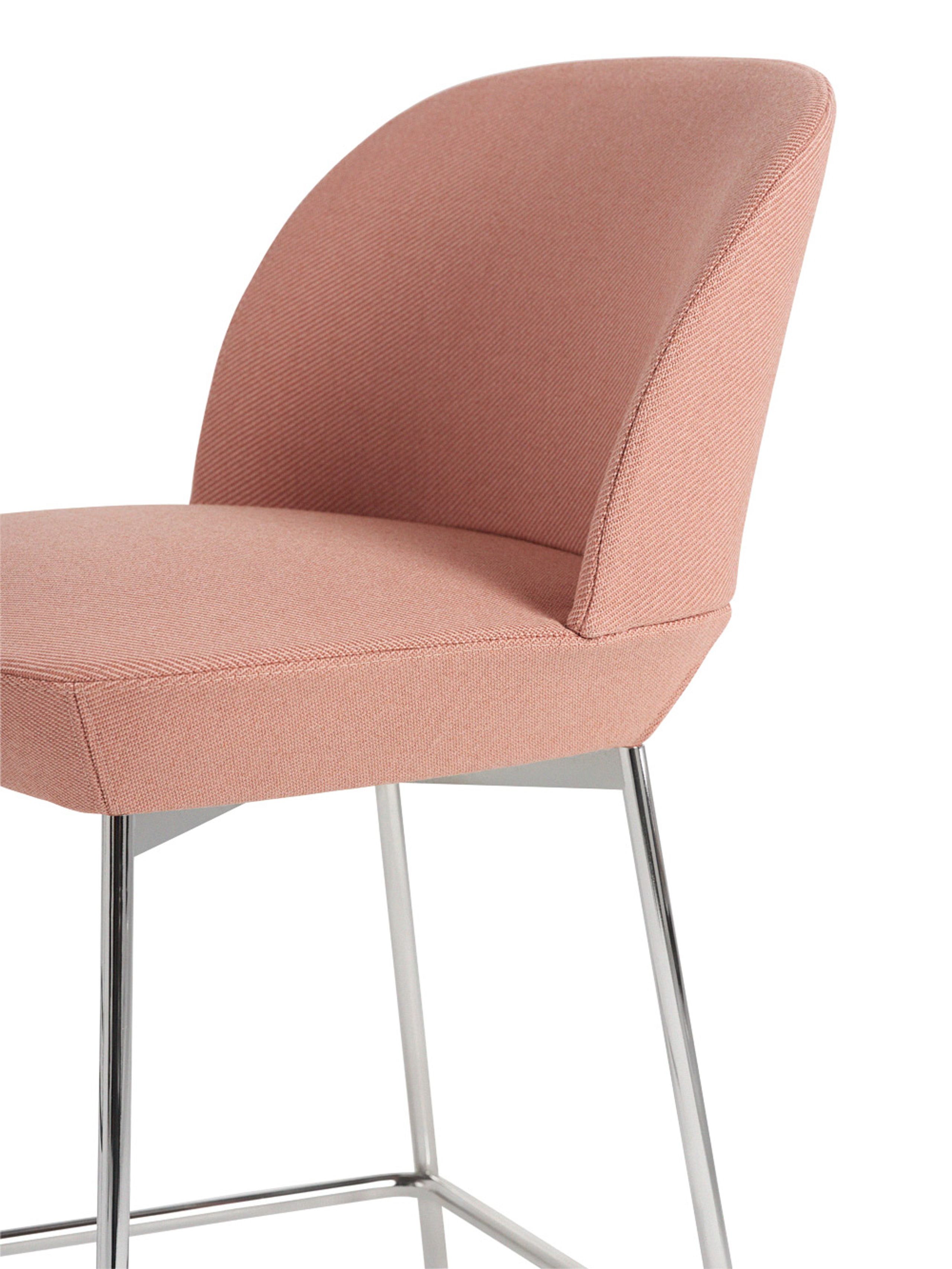 Muuto - Sgabello - Oslo Bar Chair - Chrome / Twill Weave 530