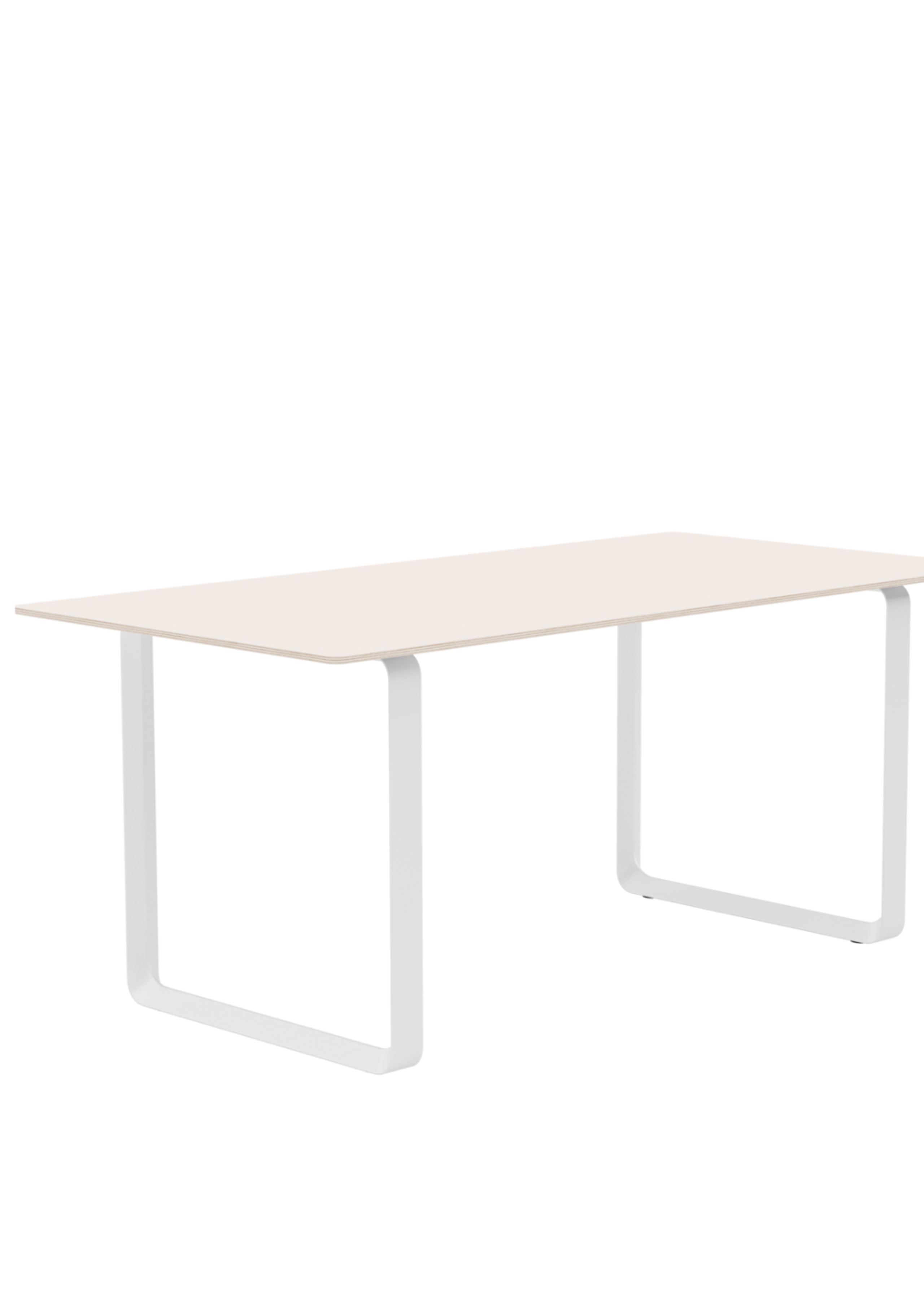 Muuto - Bord - 70/70 Table - Sand Laminate White