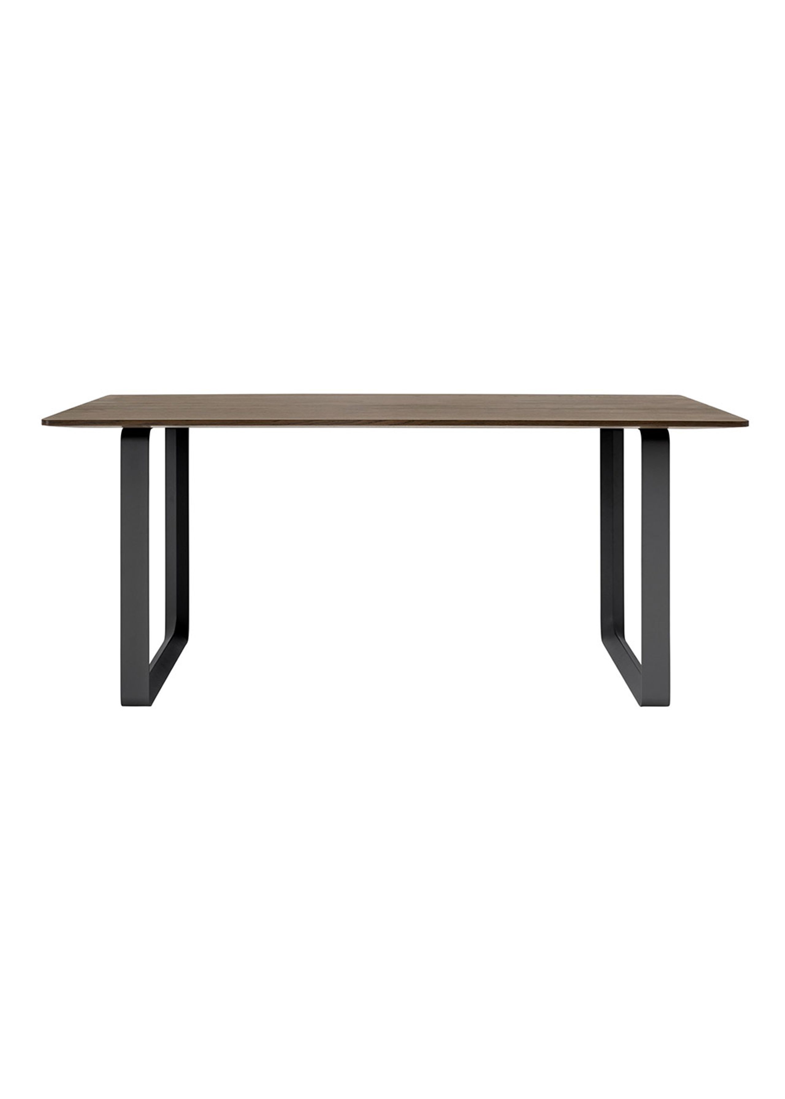 Muuto - Bord - 70/70 Table - Solid smoked oak/black