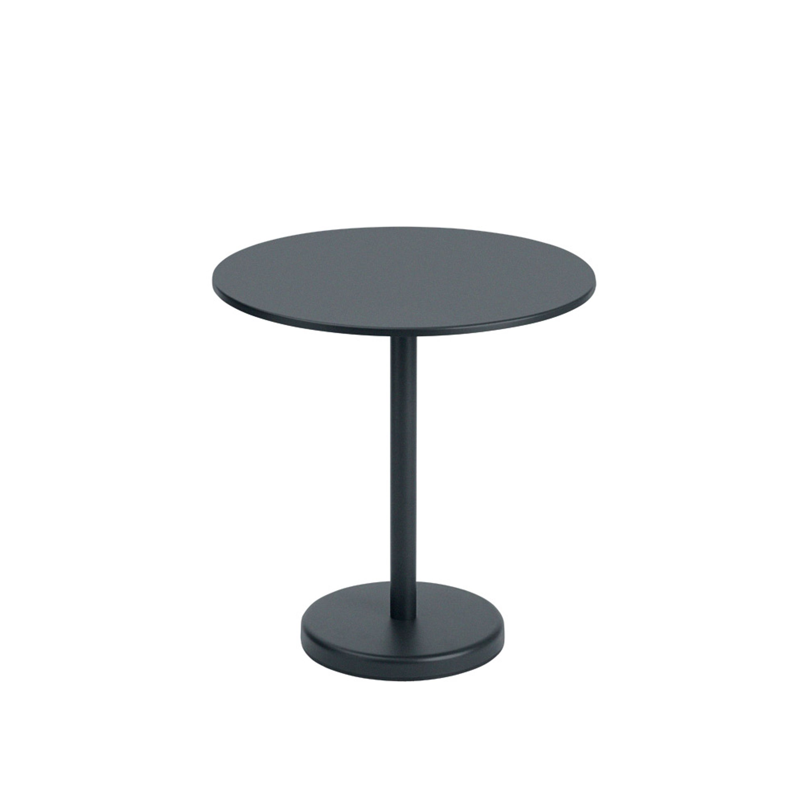 Muuto - Table - Linear Café Steel Table - Black - Round