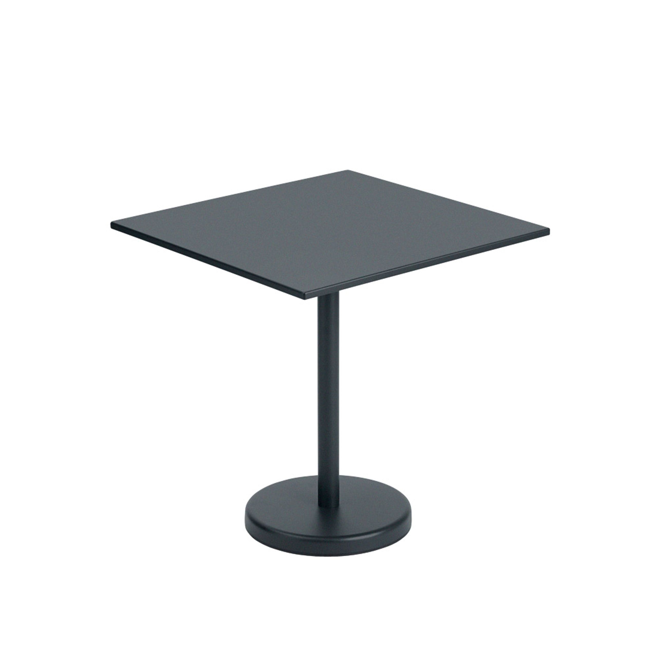Muuto - Table - Linear Café Steel Table - Black - Square