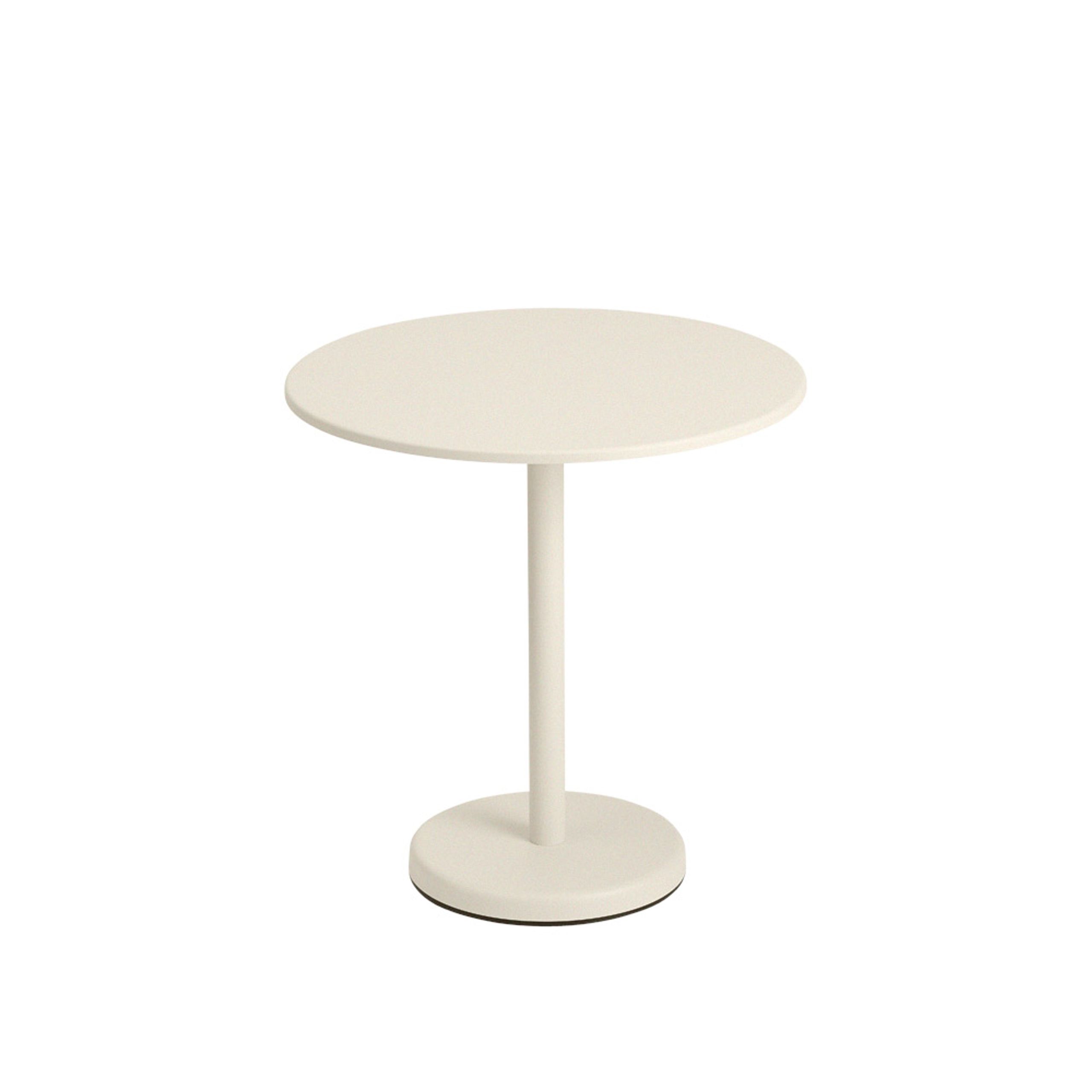 Muuto - Table - Linear Café Steel Table - White - Round