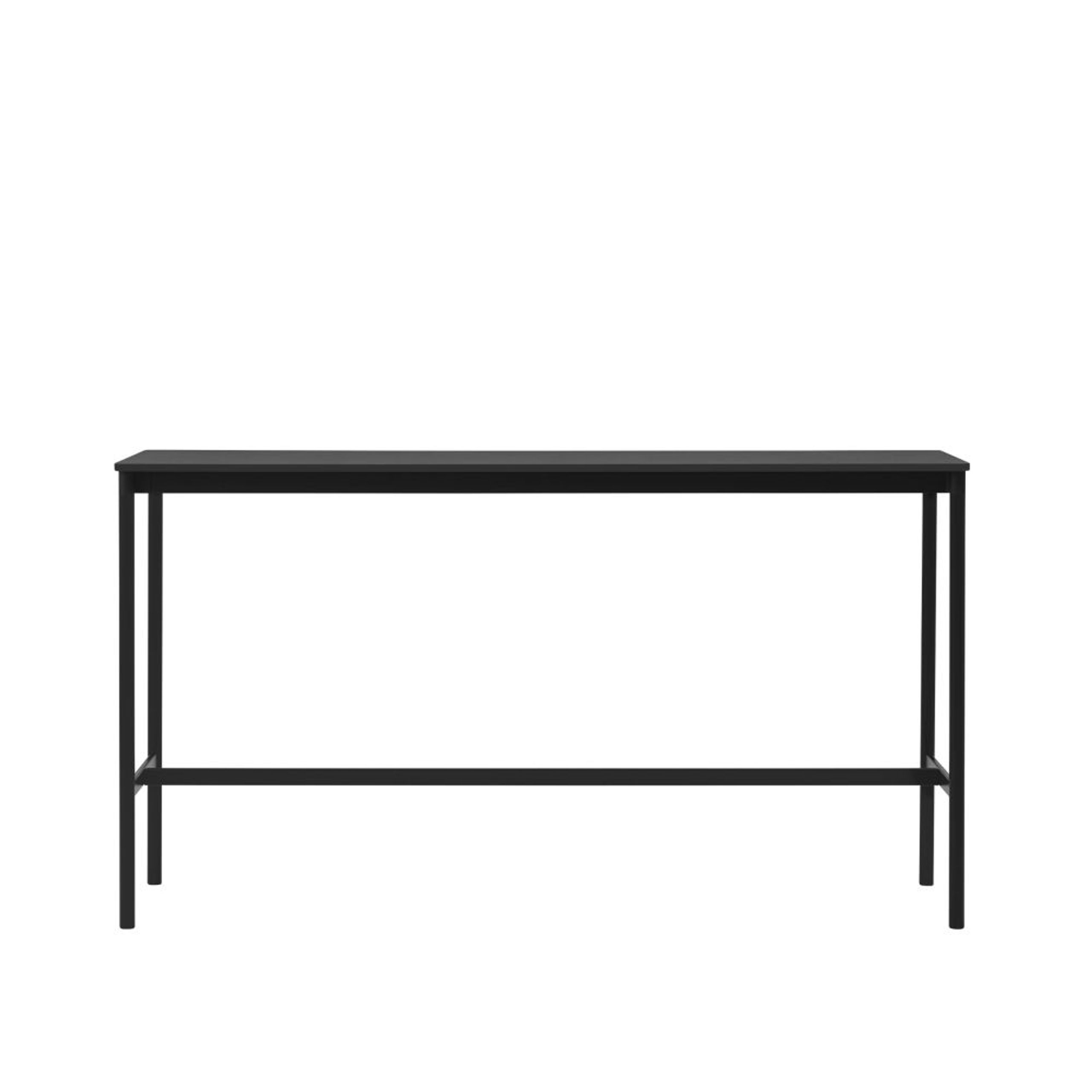 Muuto - Tavolo alto - Base High Table - Black laminat with black ABS edge