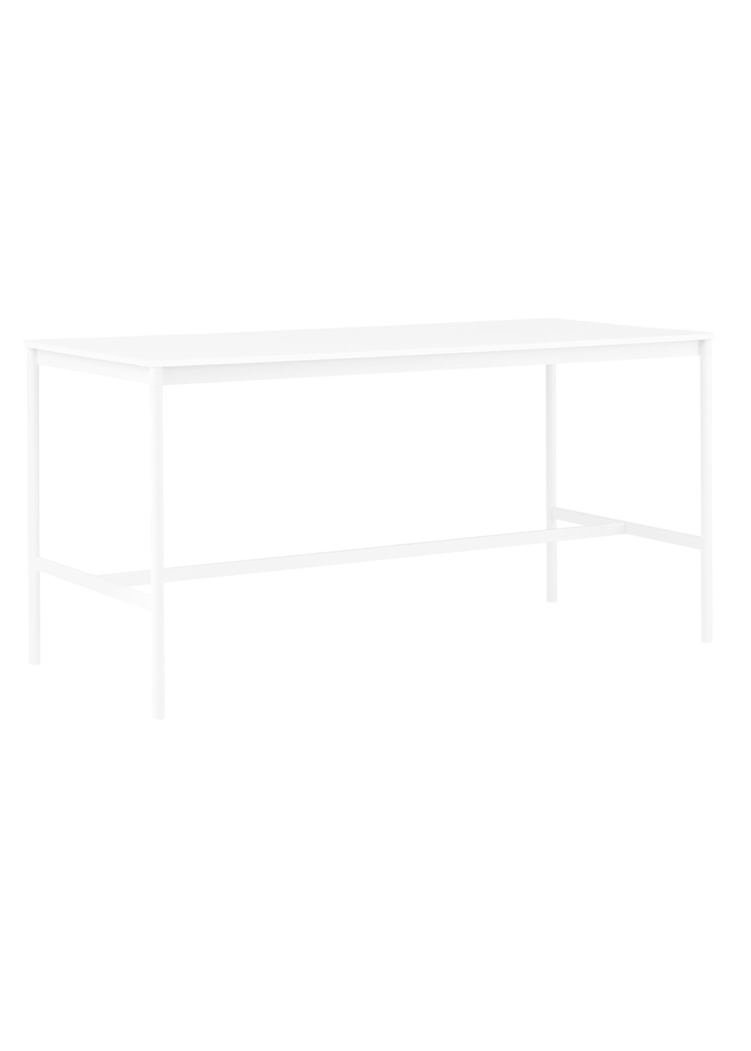 Muuto - Table - Base High Table - White/White Laminate/ABS