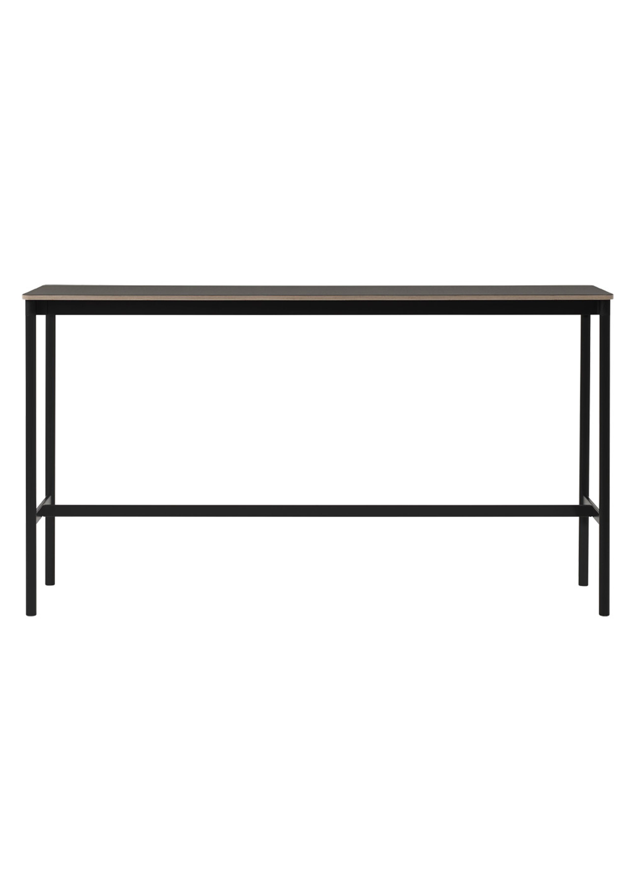 Muuto - Bord - Base High Table - Sort/Sort Linoleum/Krydsfiner