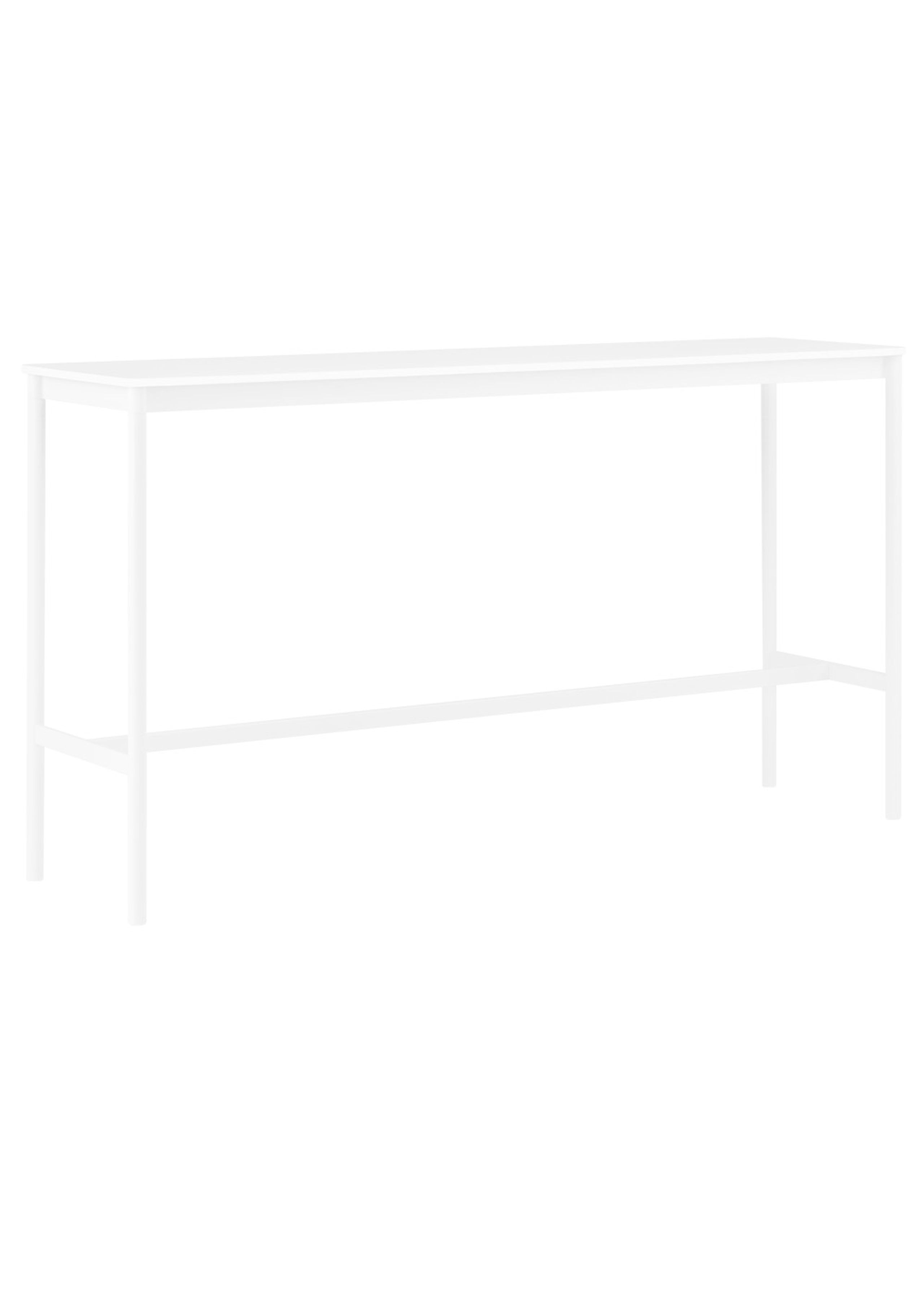 Muuto - Table - Base High Table - White/White Laminate/ABS