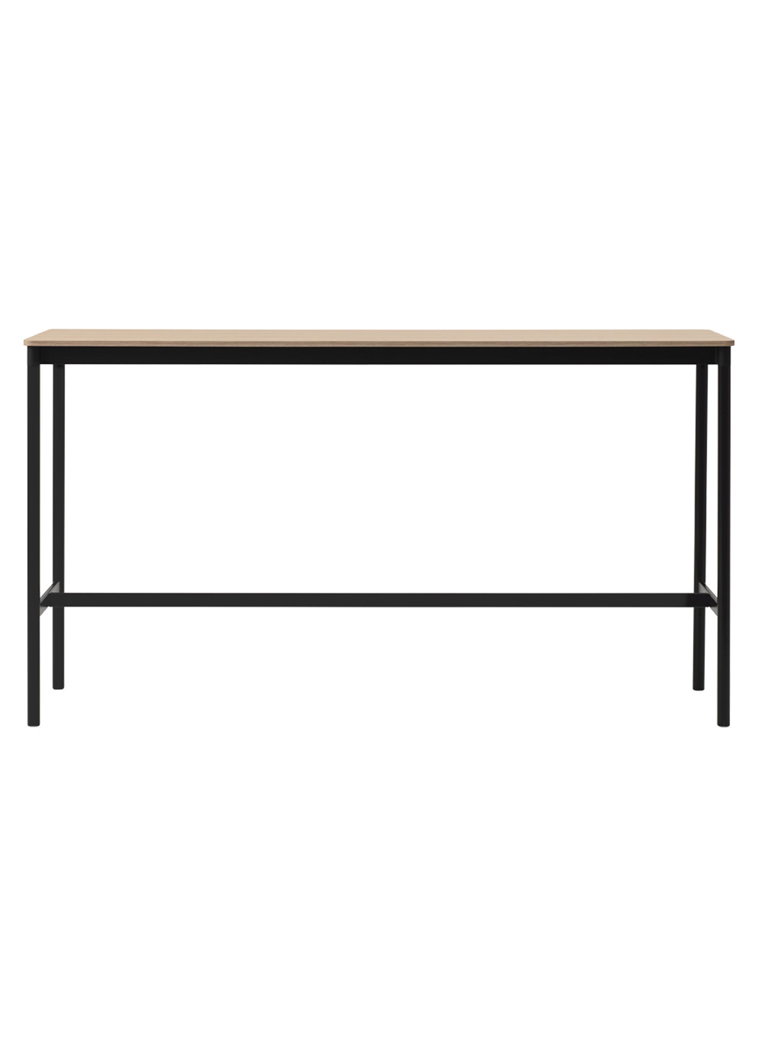Muuto - Table - Base High Table - Black/Oak Veneer/Plywood
