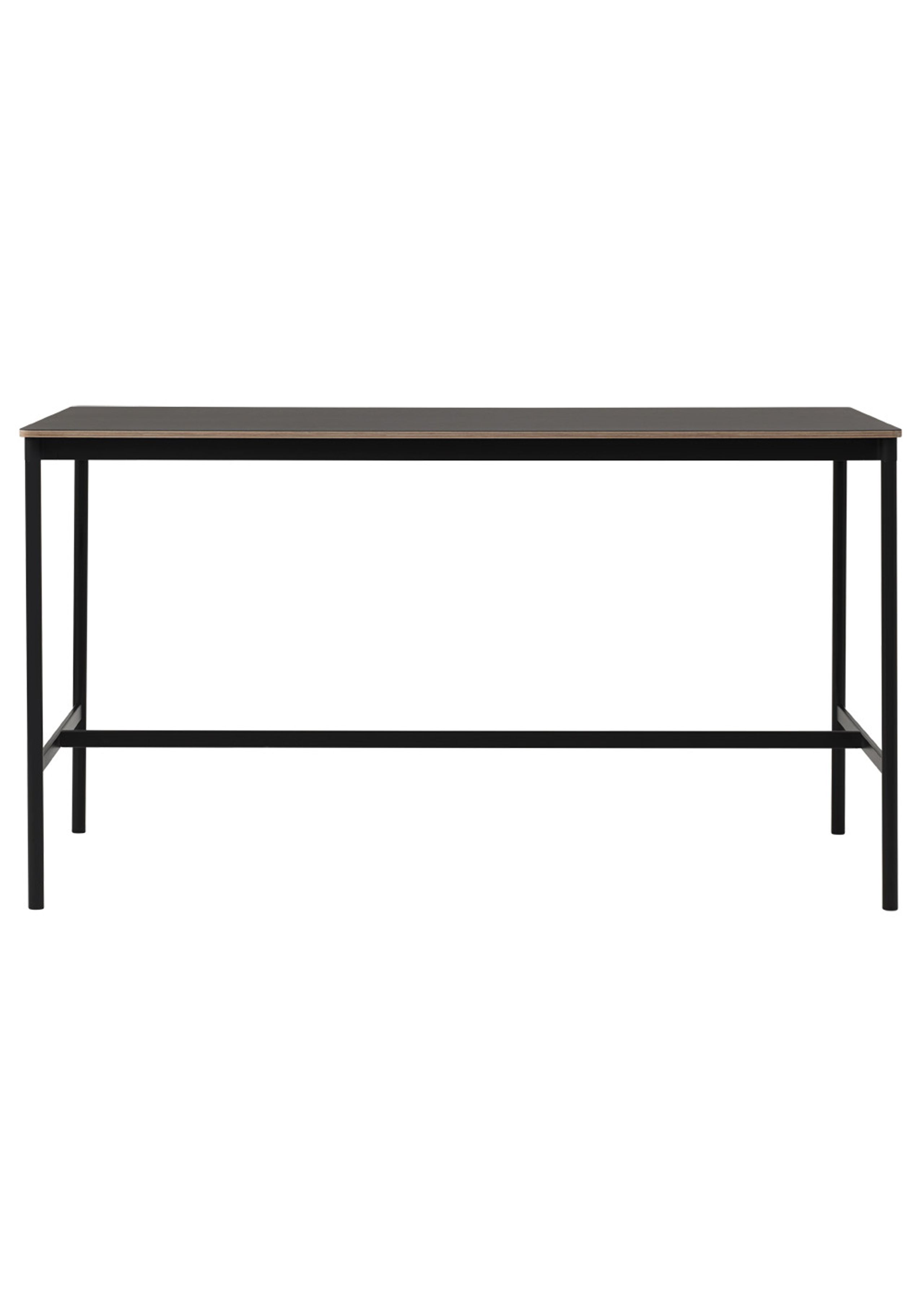 Muuto - Bord - Base High Table - Sort/Sort Linoleum/Krydsfiner