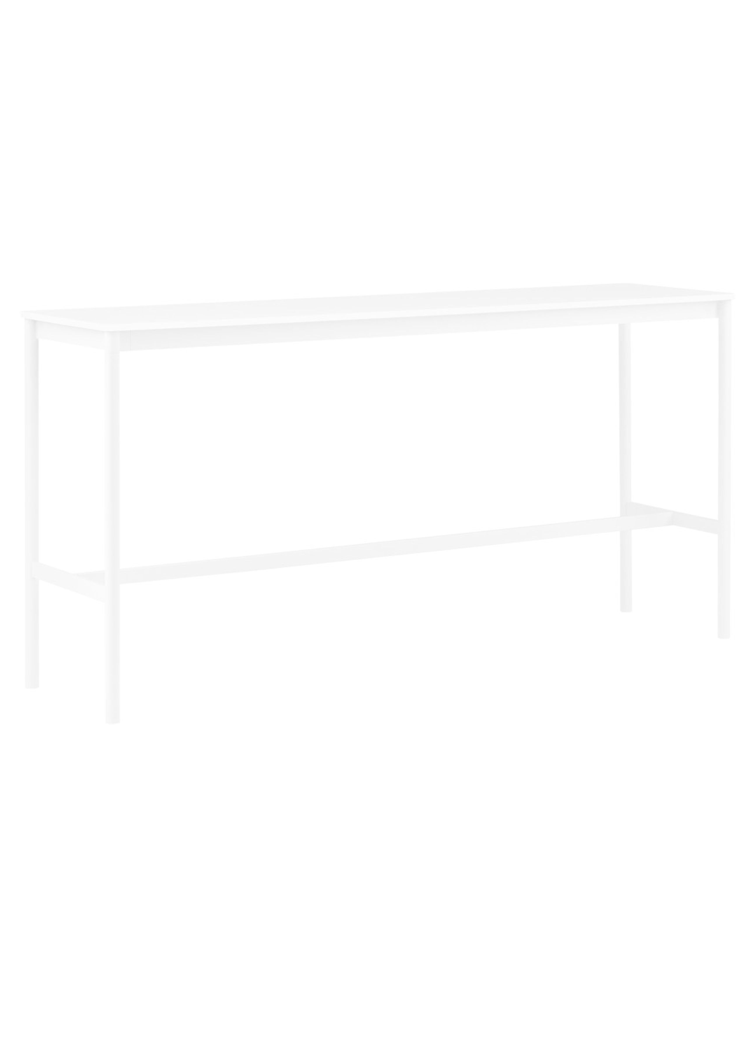 Muuto - Table - Base High Table - White/White Laminate/ABS
