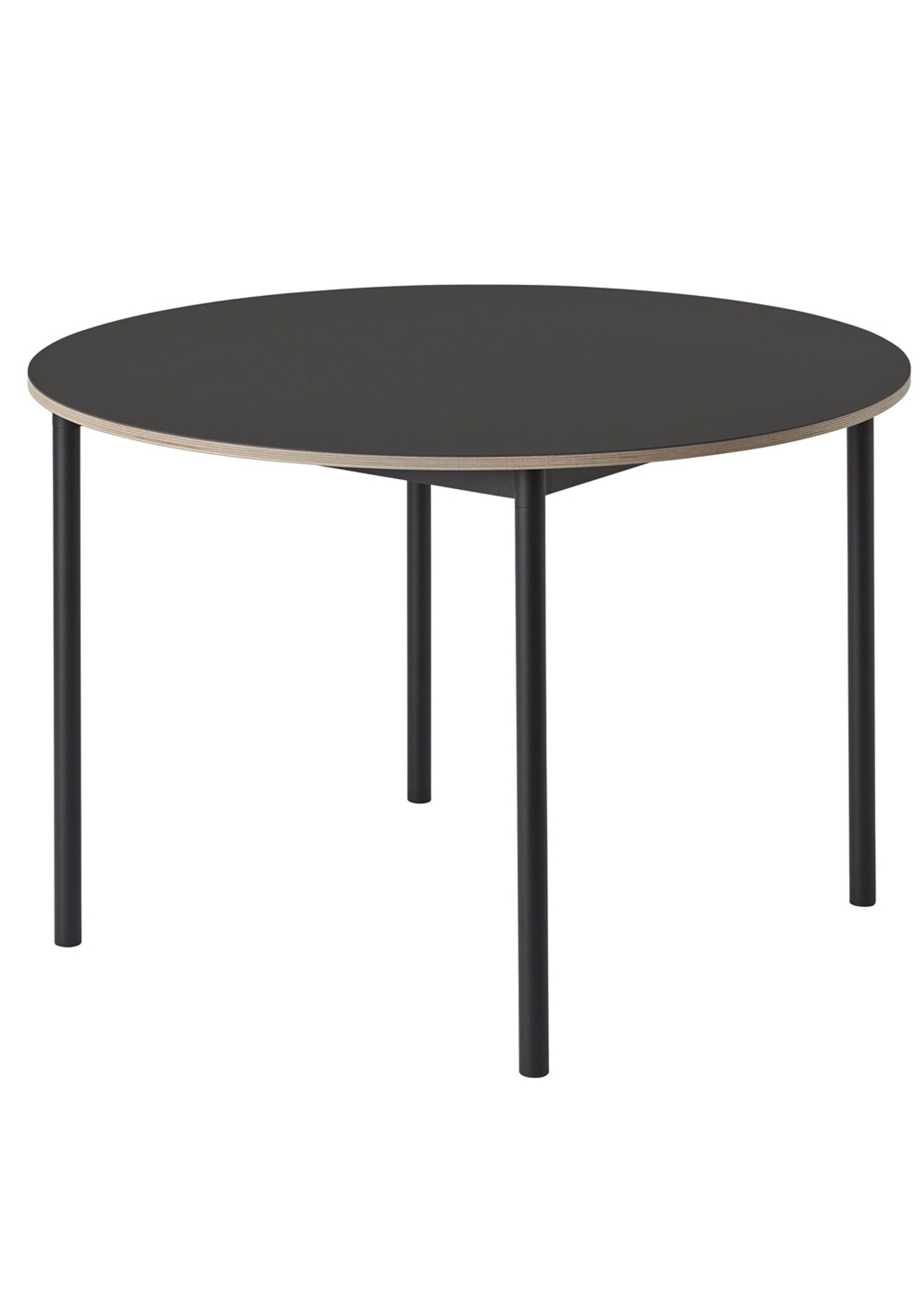 Muuto - Bord - Base Table - Black / Black Linoleum / Plywood