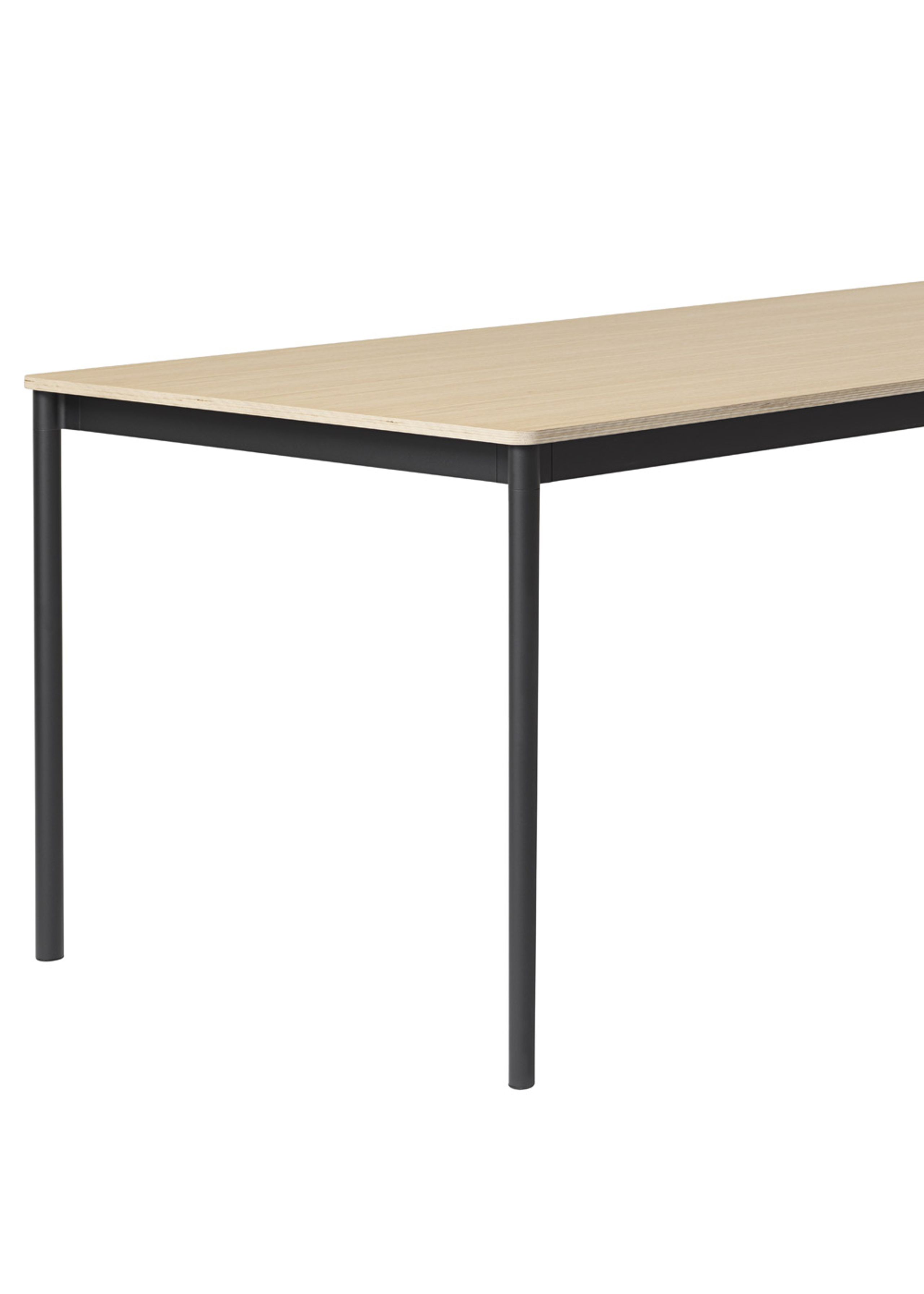Muuto - Table - Base Table - Black / Oak Veneer / Plywood