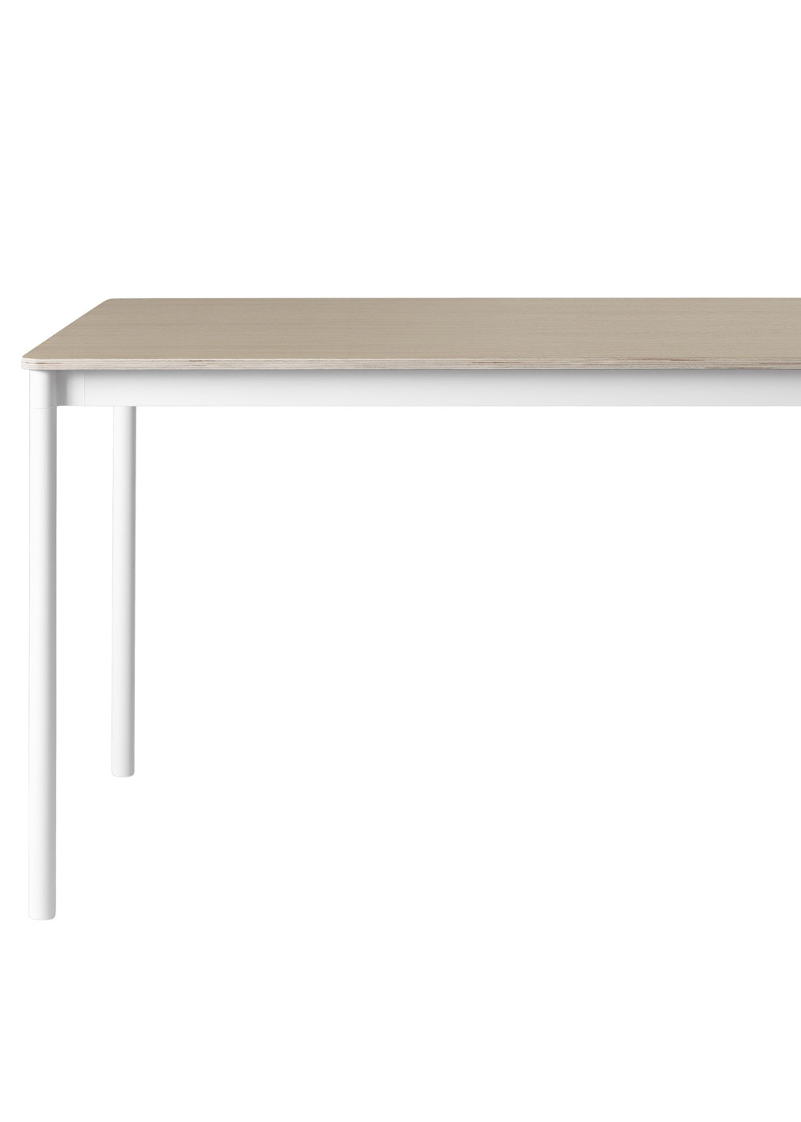 Muuto - Bord - Base Table - Hvid / Egefiner / Krydsfiner