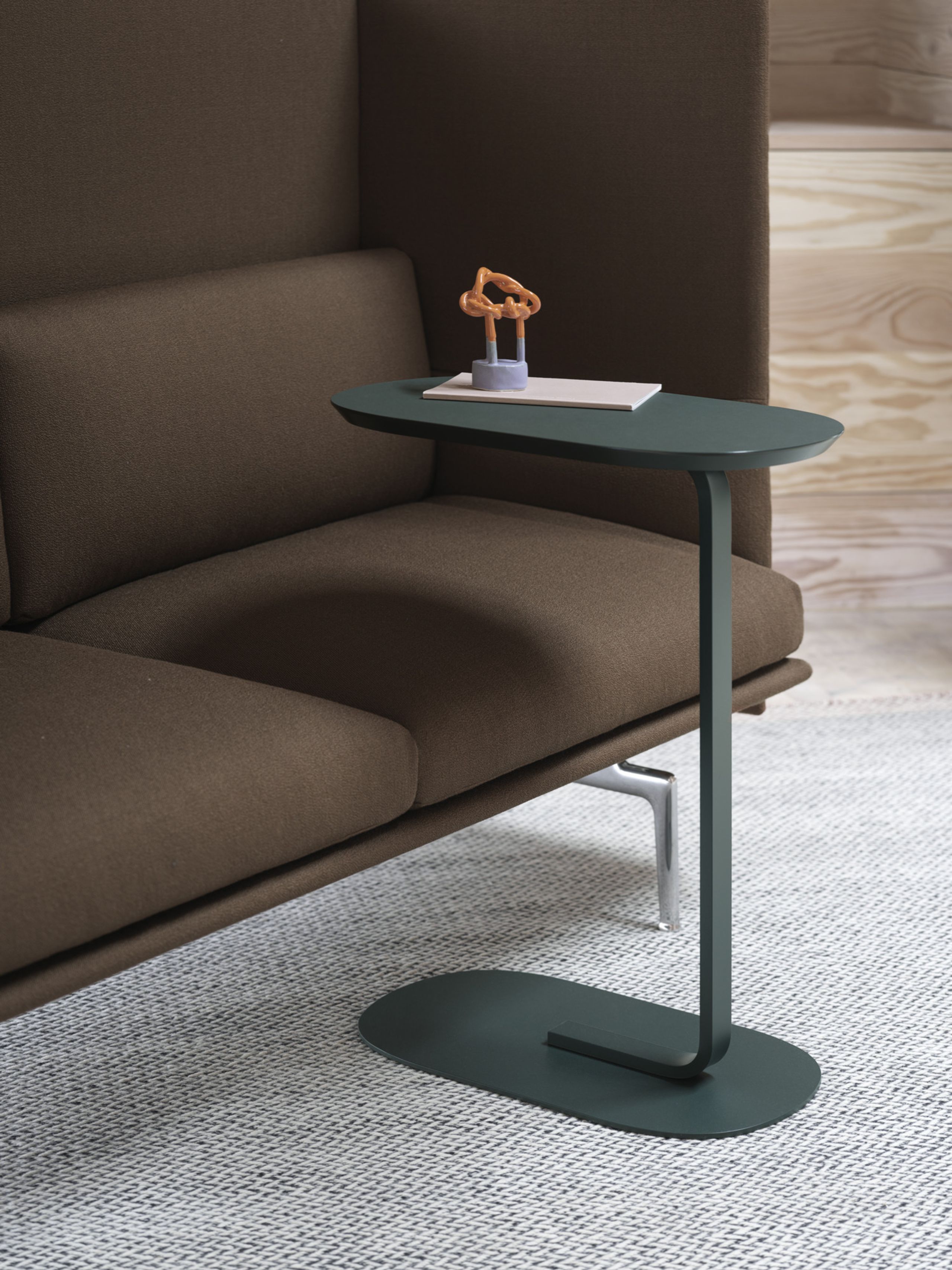 Muuto - Tisch - Relate sidetable - Blue-Grey