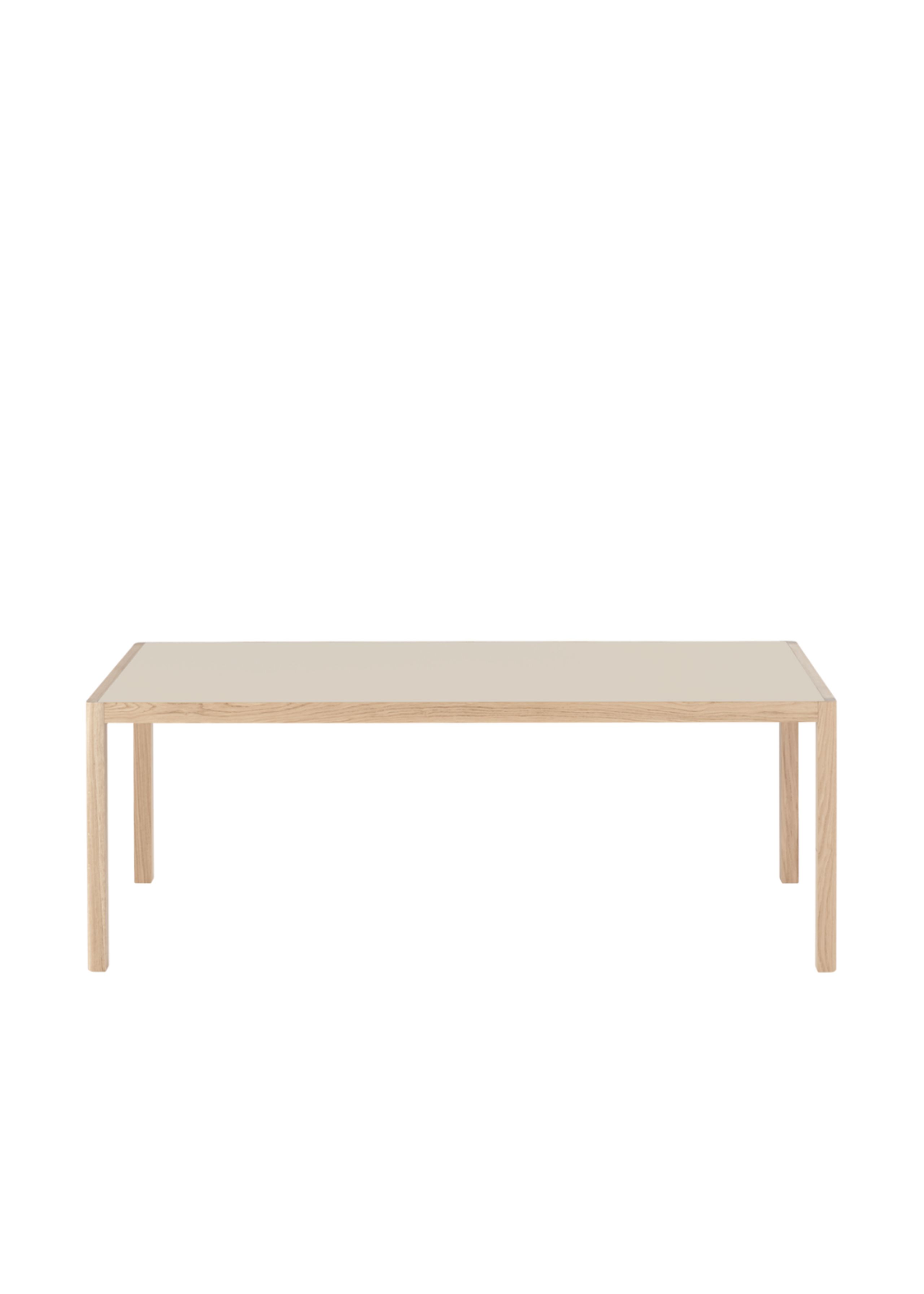 Muuto - Table - Workshop Table - Muuto - Warm Grey Linoleum/Oak - Large