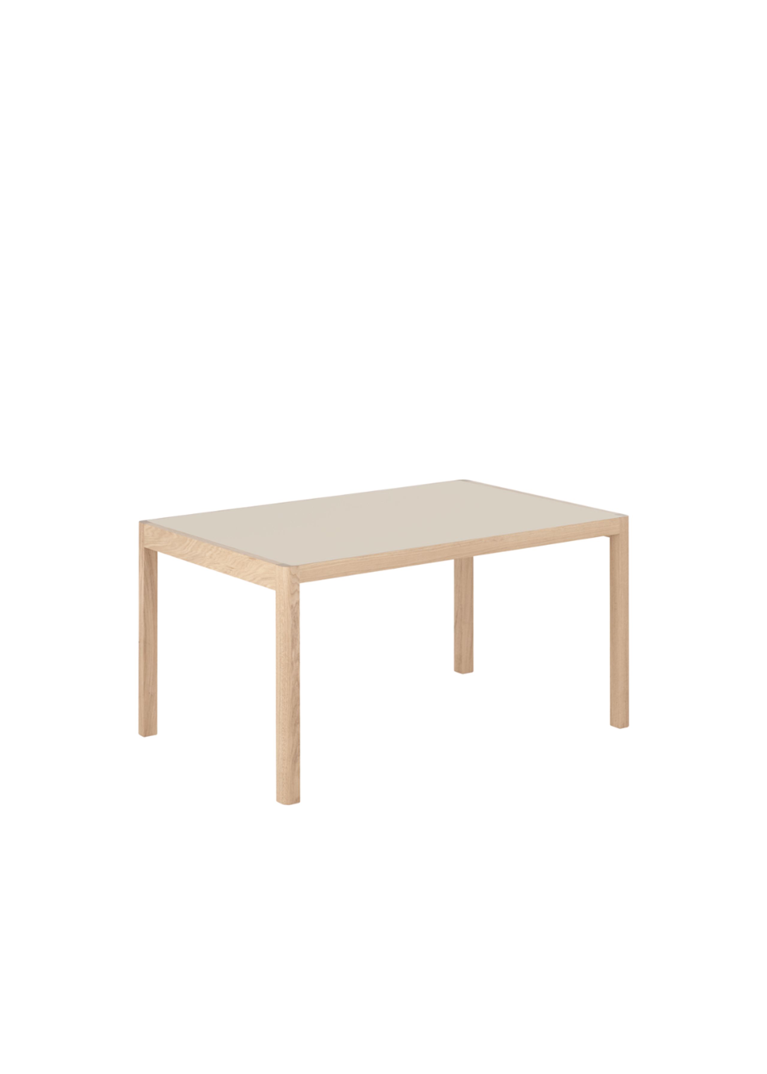 Muuto - Hallitus - Workshop Table - Muuto - Warm Grey Linoleum/Oak - Medium