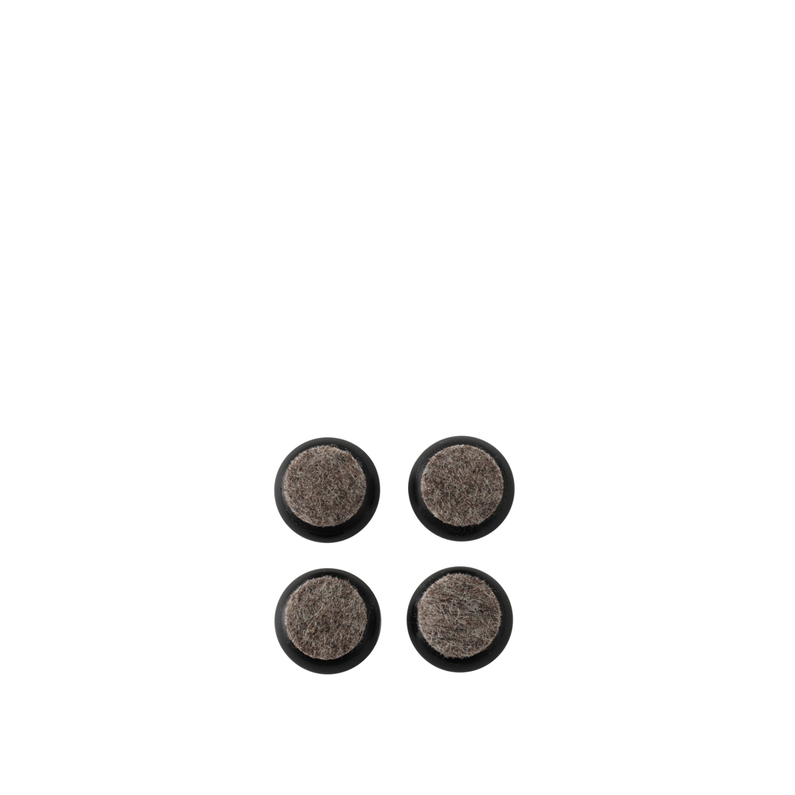 Muuto - Glider - Felt glides Fiber chair - Wood base black