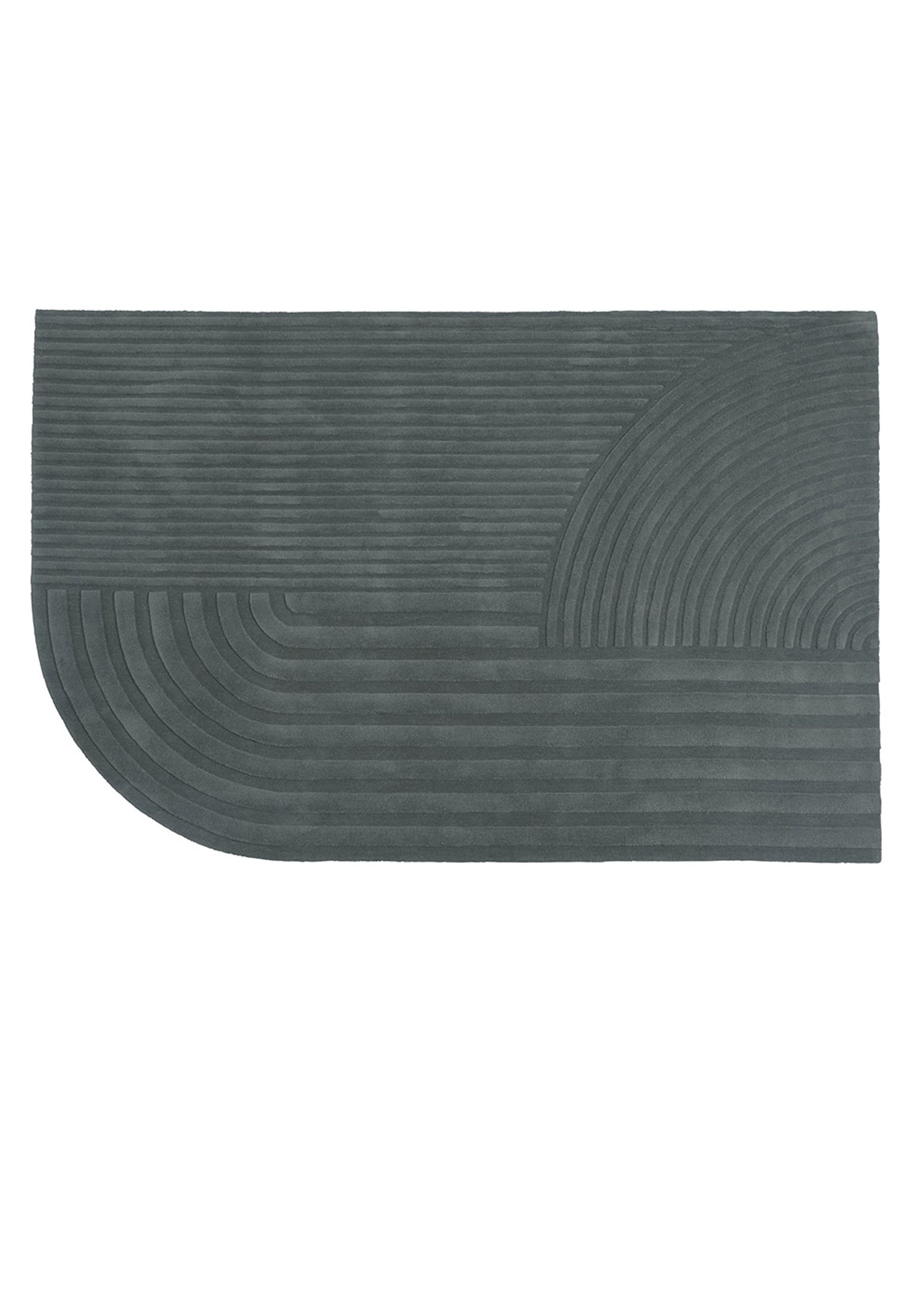 Muuto - Gulvtæppe - Relevo Rug - Dark Green