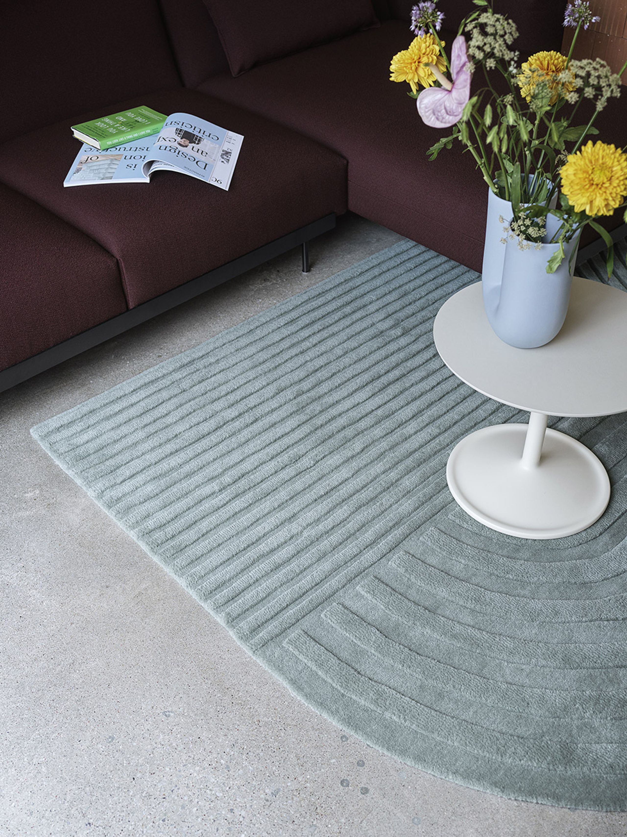 Muuto - Gulvtæppe - Relevo Rug - Dark Green
