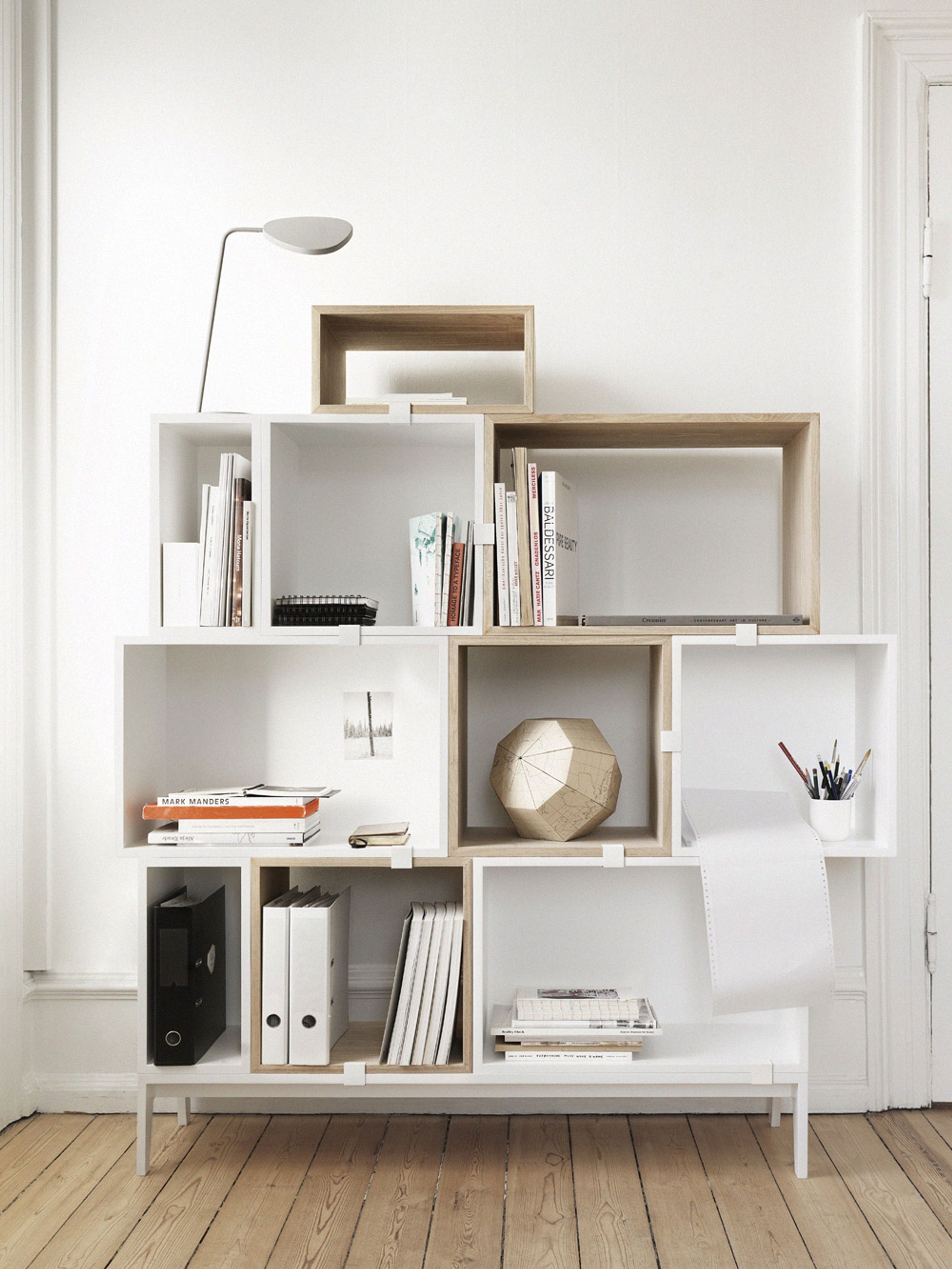 Muuto - Regalbrett - Stacked Storage System / Small - Open - Oak