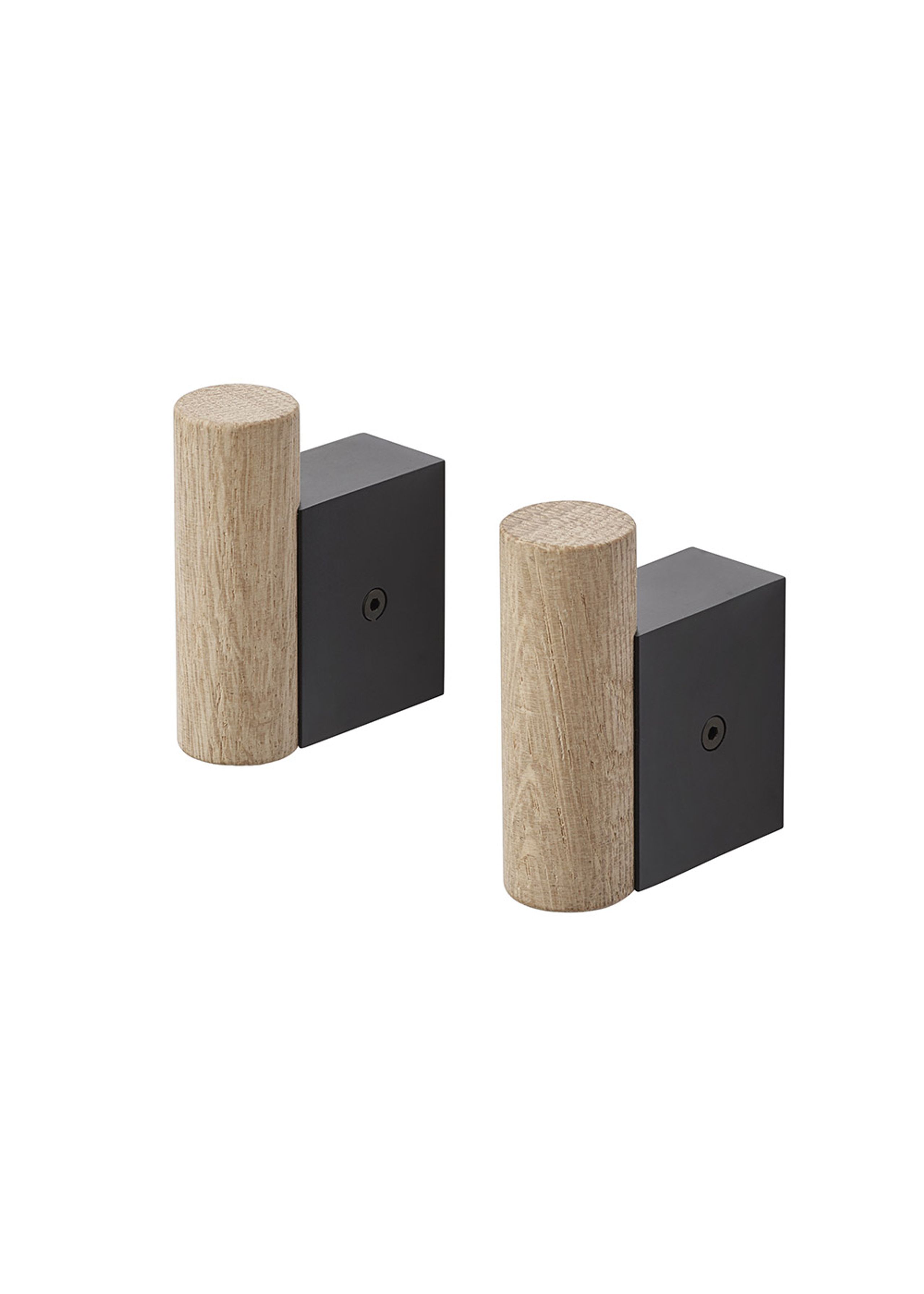 Muuto - Haken - Attach Coat Hook - Oak/Black