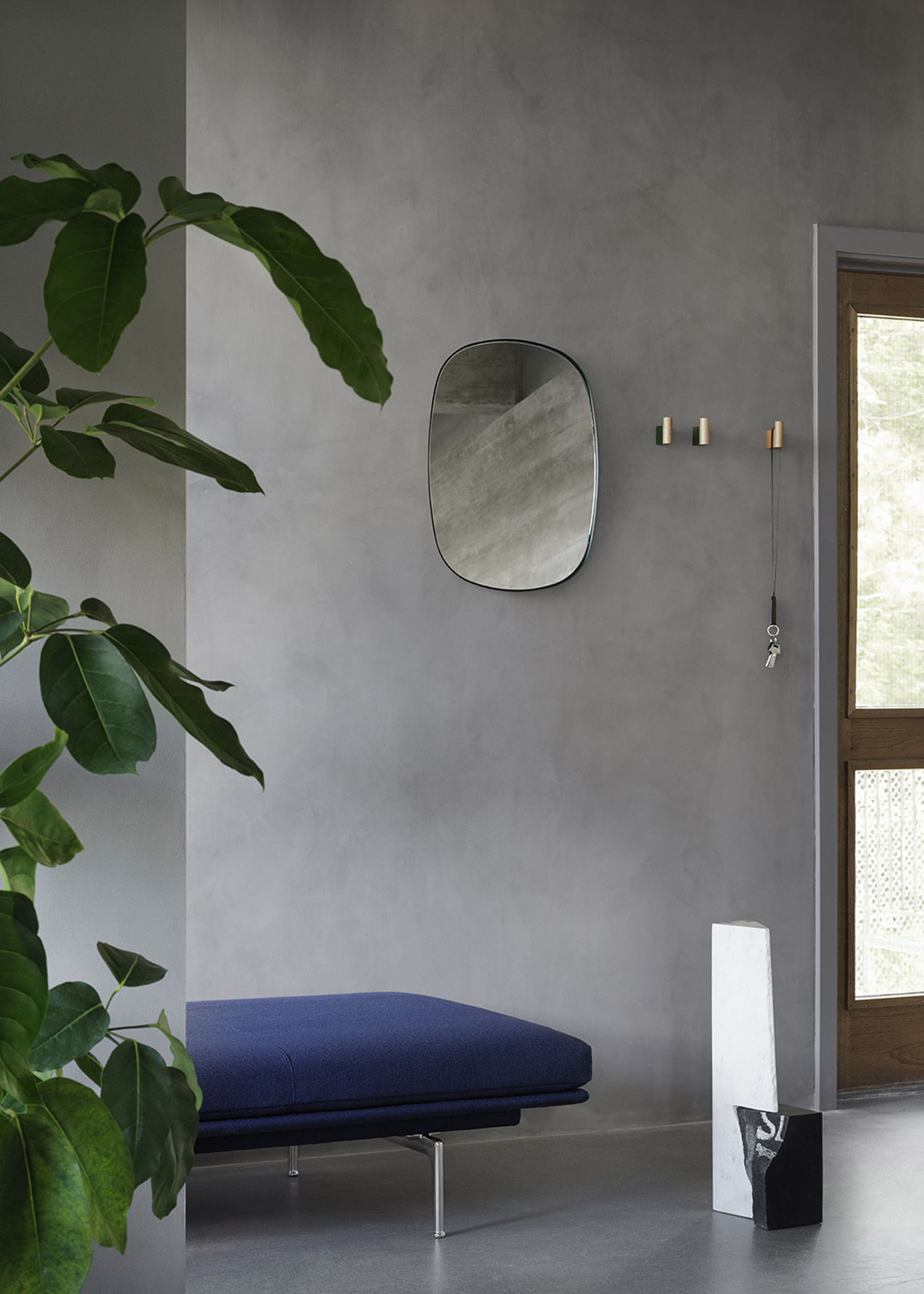 Muuto - Krokar - Attach Coat Hook - Oak/Pale Blue