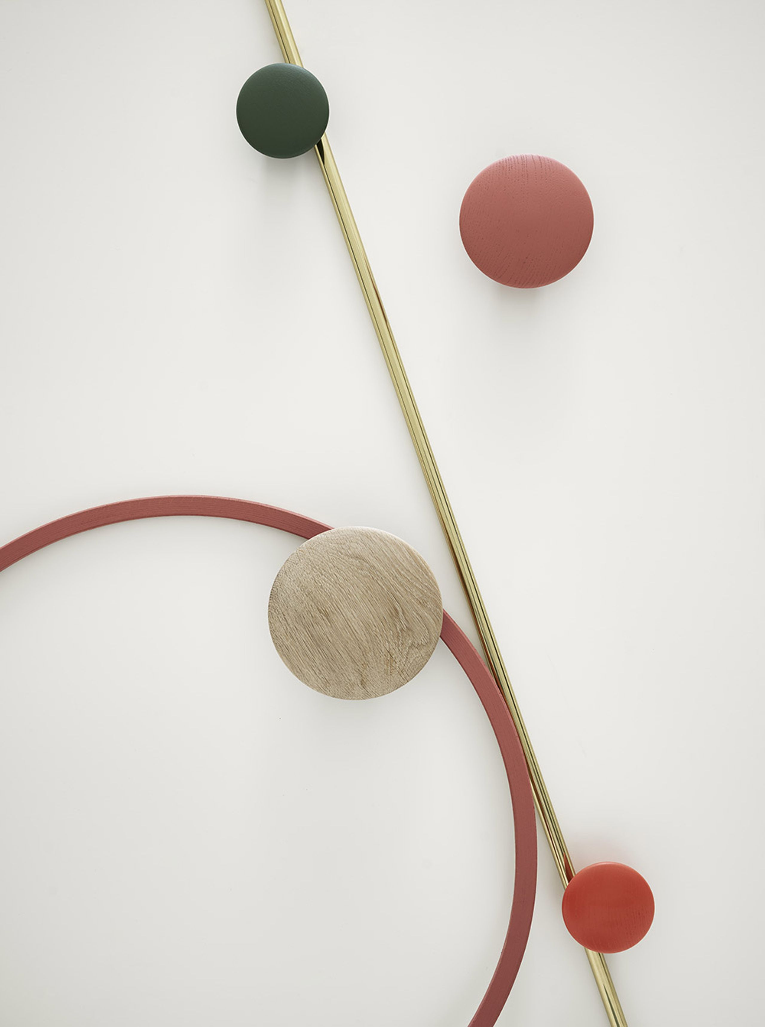 Muuto - Hooks - The Dots - Large - Dusty Green