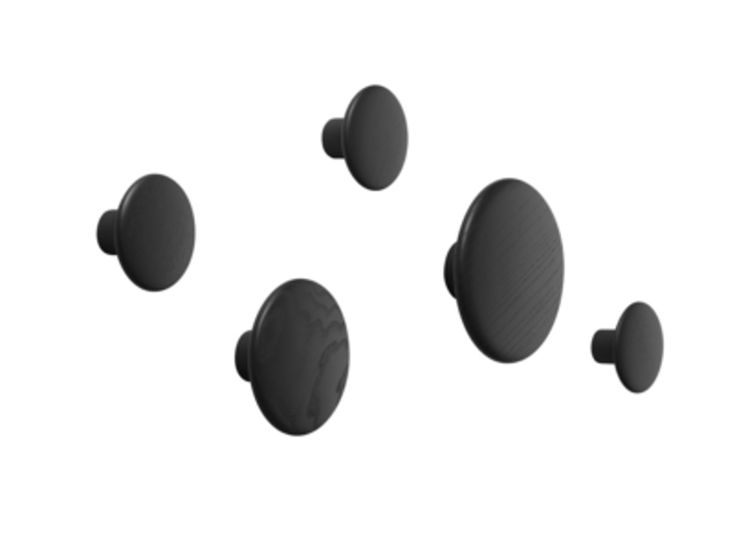 Muuto - Cintres - The Dots - Set of 5 - Black