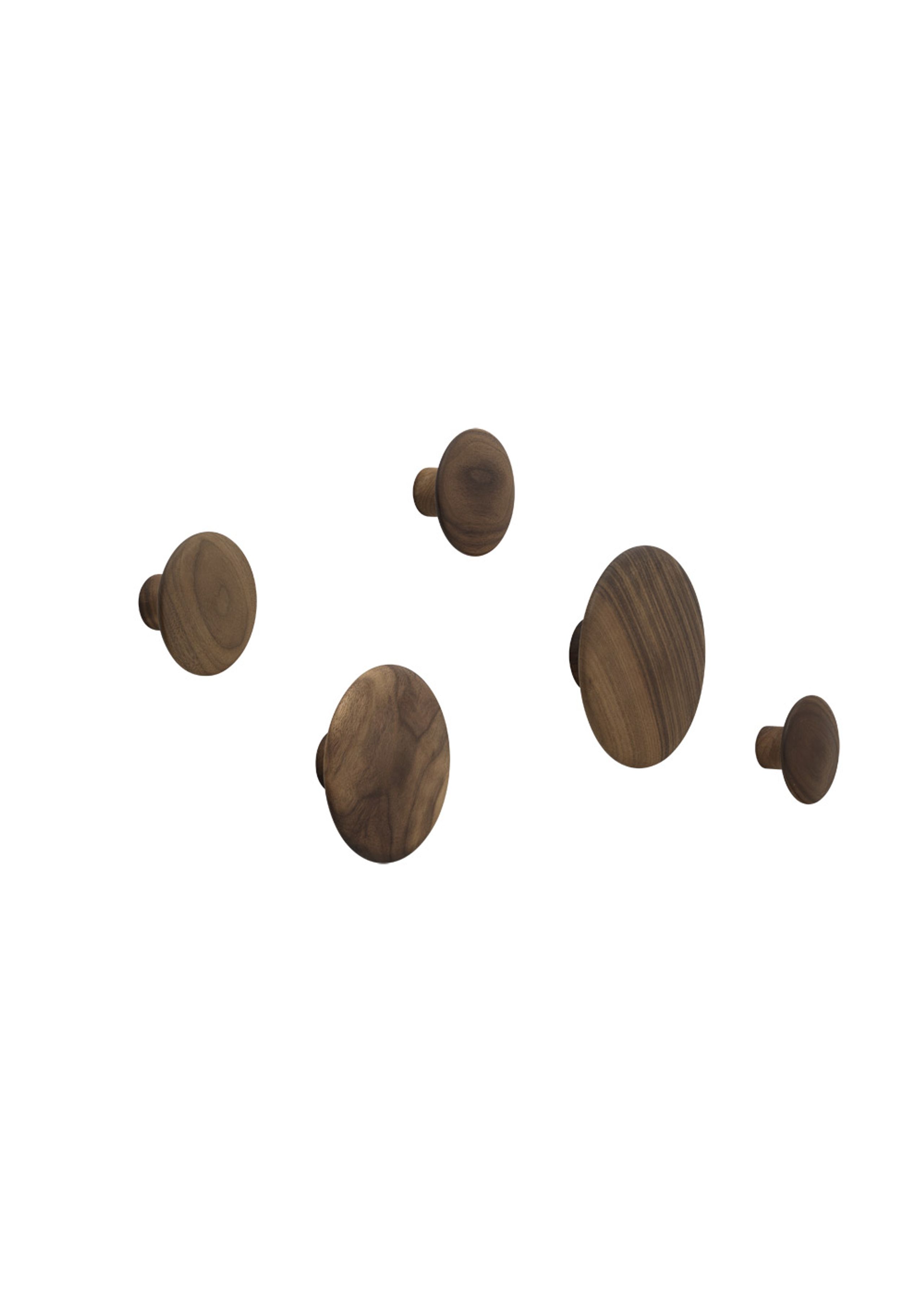 Muuto - Knager - The Dots - Set of 5 - Valnød