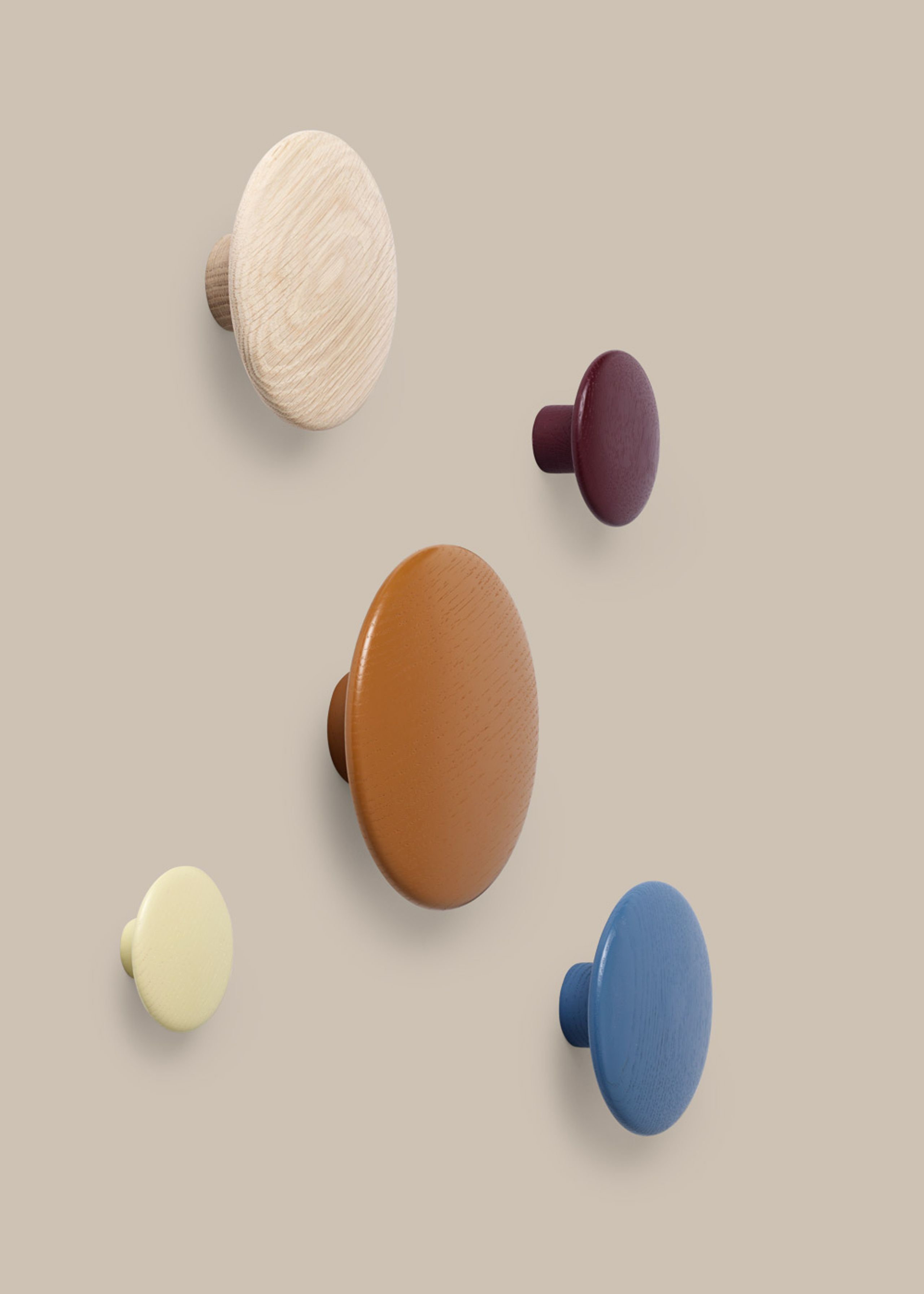 Muuto - Haken - The Dots - Small - Burgundy