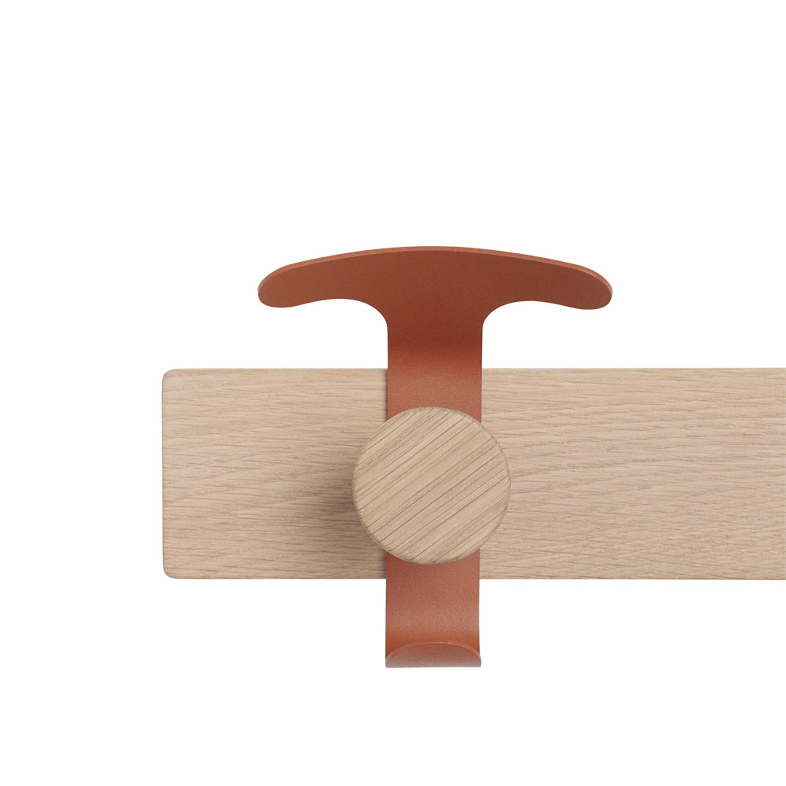 Muuto - Knager - Plank Coat Rack - Oak/Copper Brown