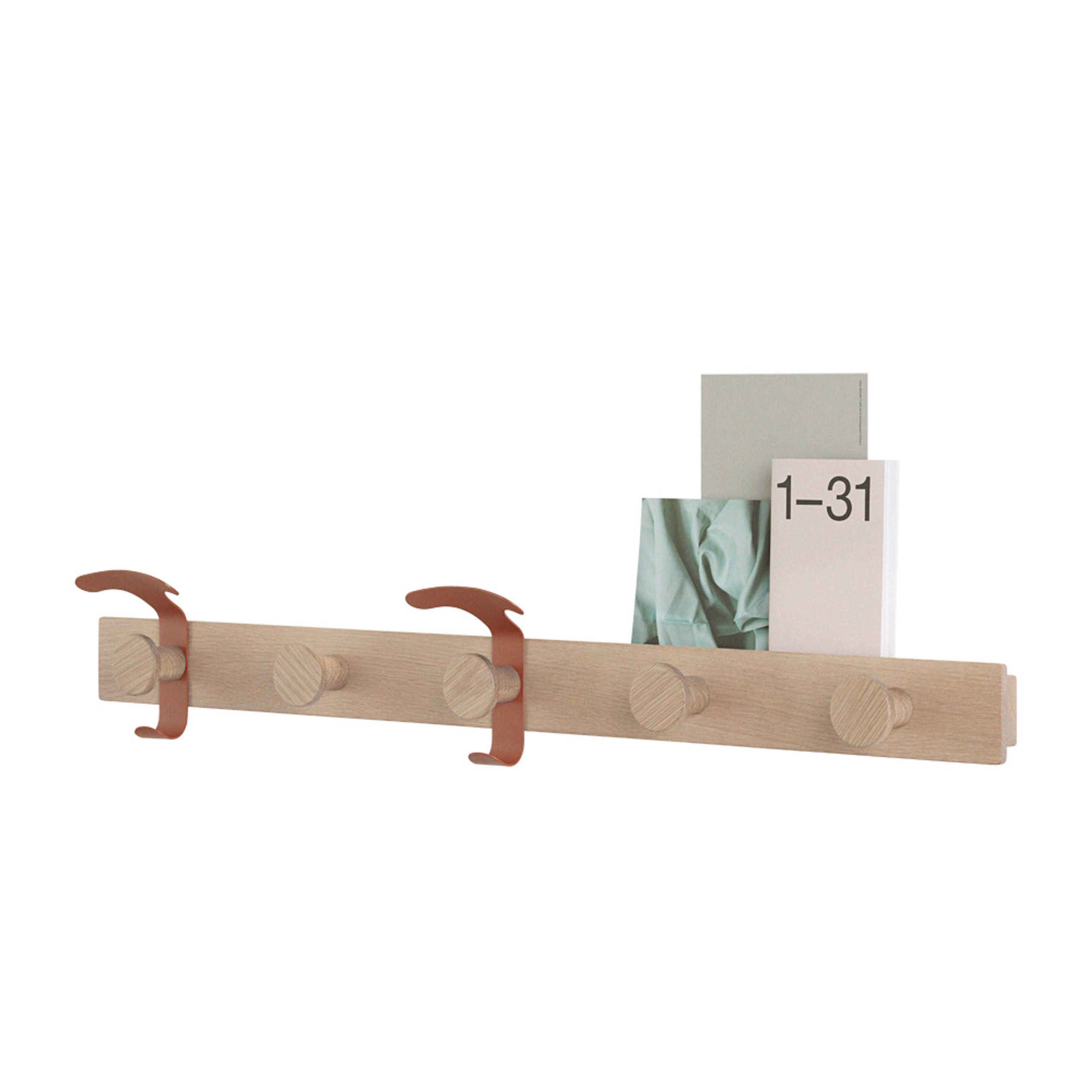Muuto - Knager - Plank Coat Rack - Oak/Copper Brown