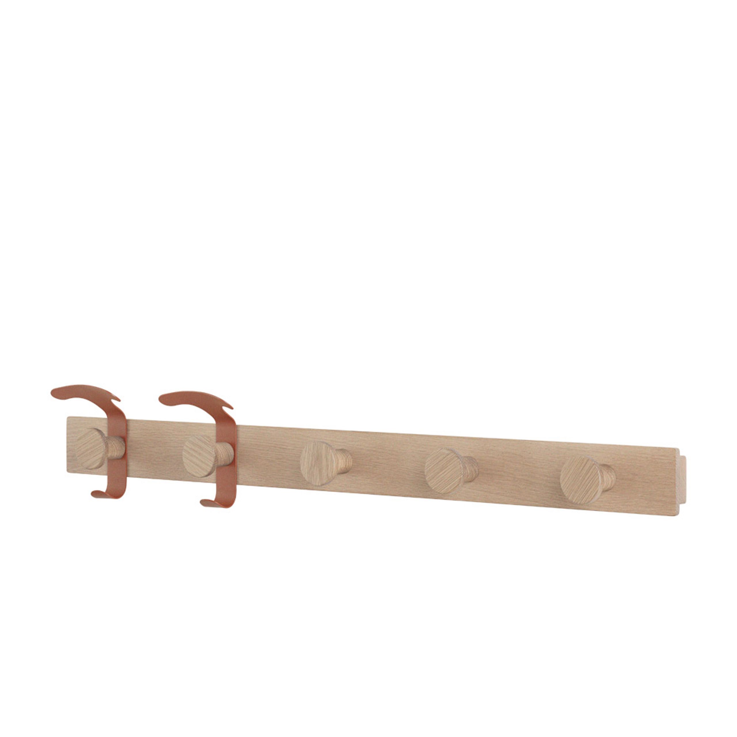 Muuto - Knager - Plank Coat Rack - Oak/Copper Brown