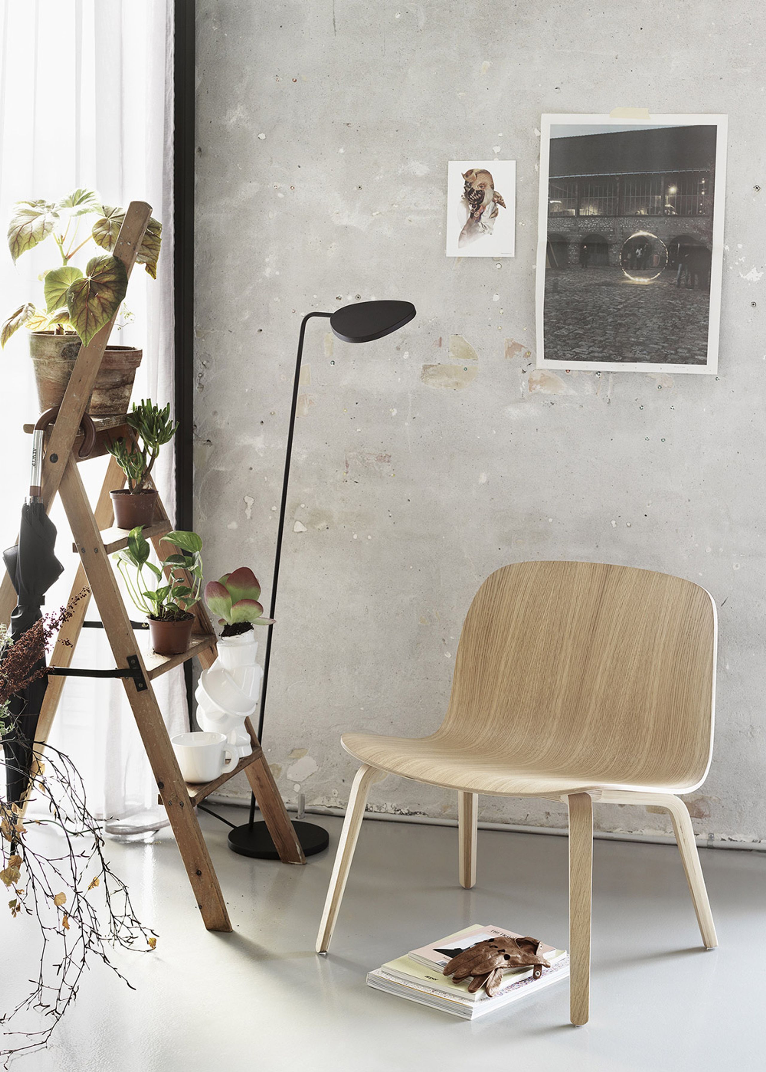Muuto - Lampe - Leaf Gulvlampe - Sort