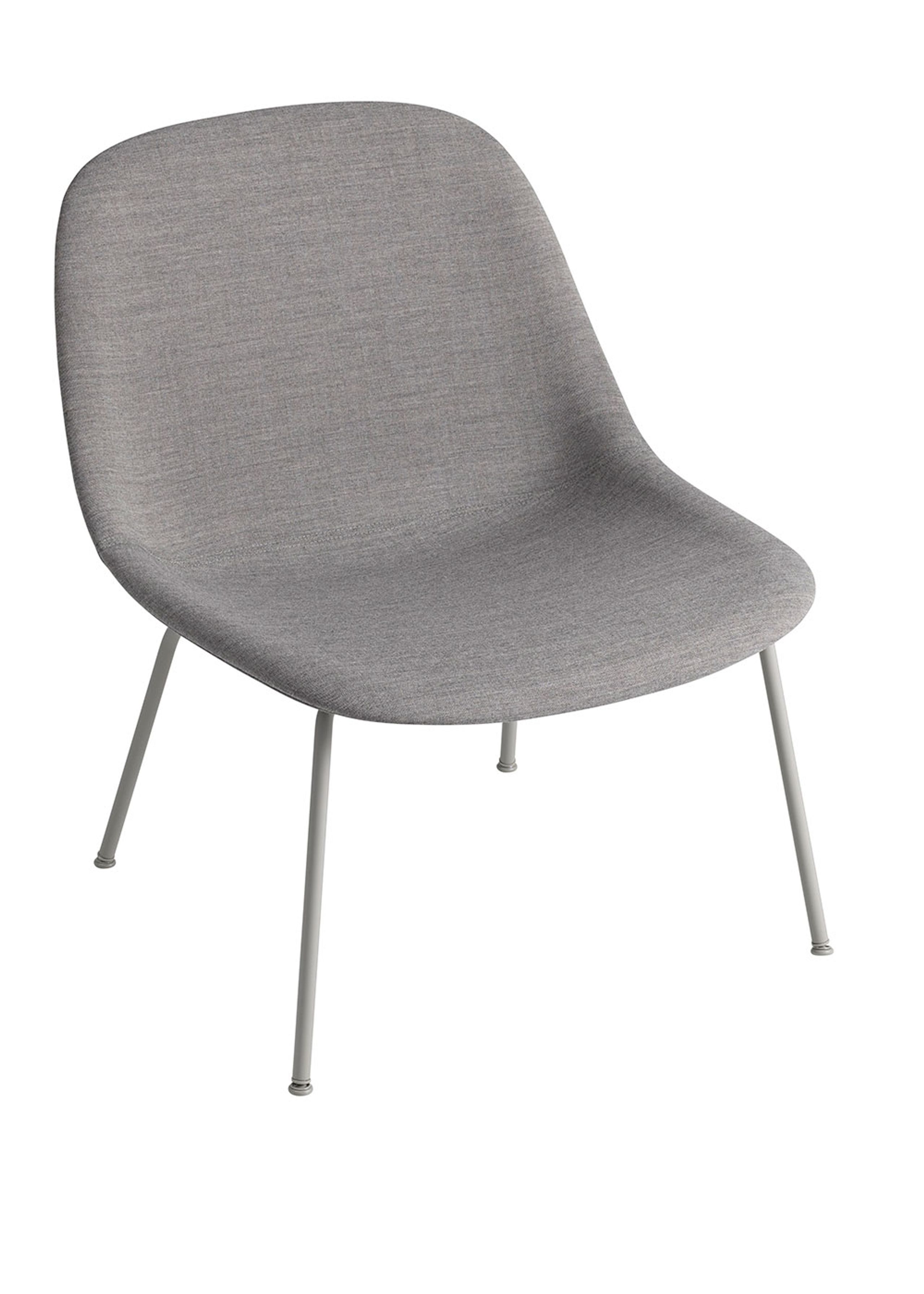 Muuto - Lounge stol - Fiber Lounge Chair - Tube Base - Remix 133/Grey