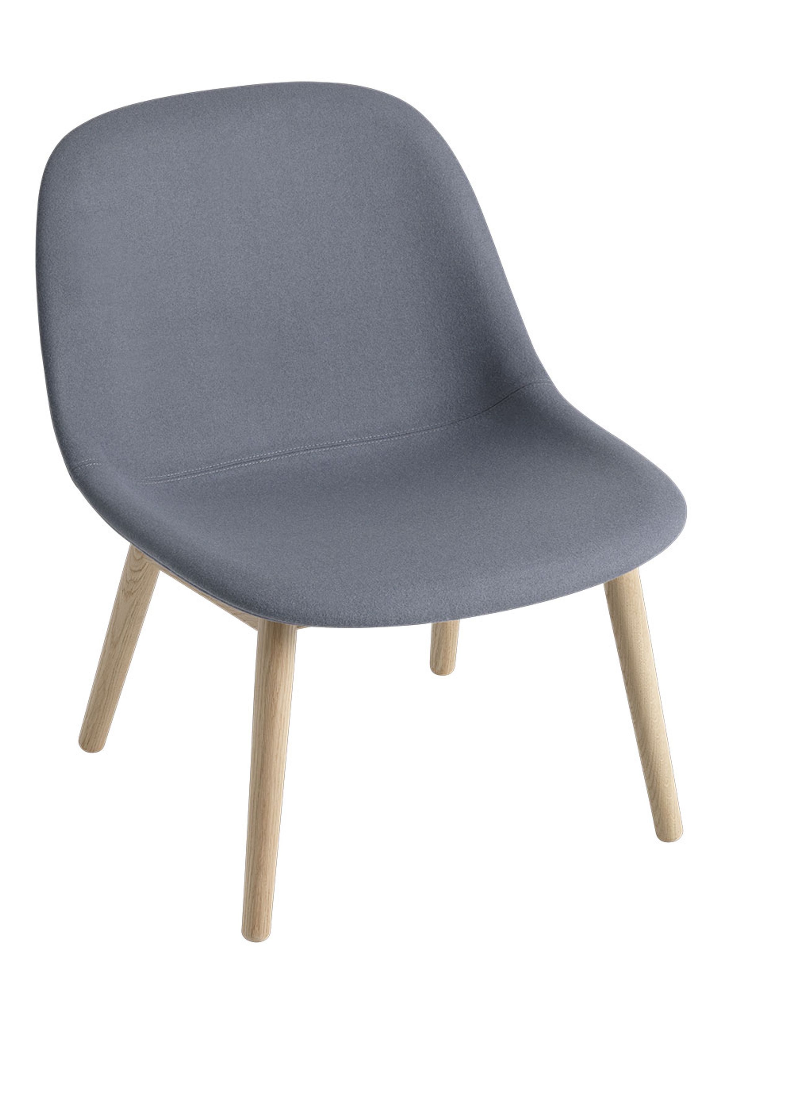 Muuto - Lounge stol - Fiber Lounge Chair - Wood Base - Divina 154/Oak