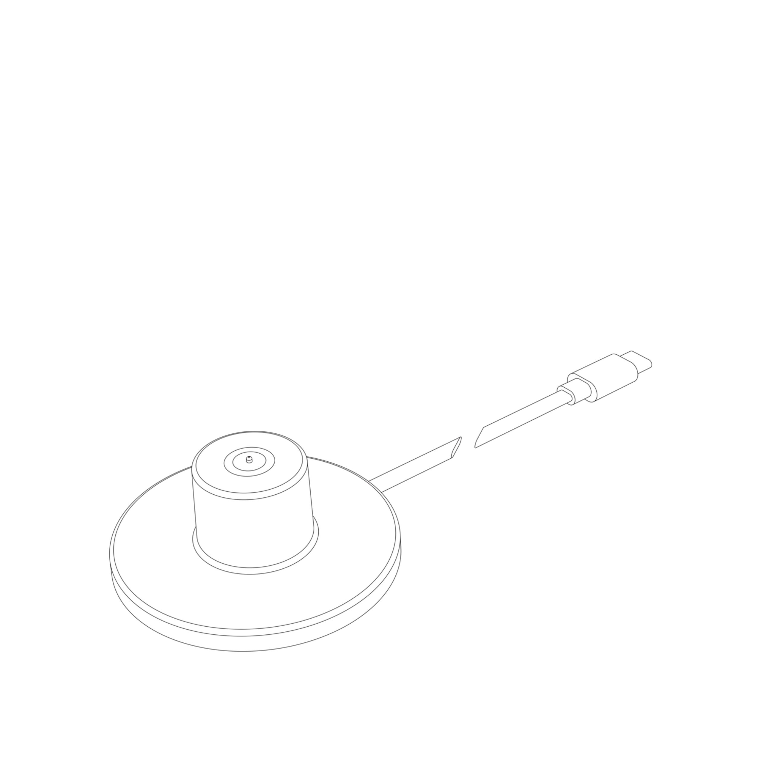 Muuto - Nabíječka - Ease Lamp Dock - Black