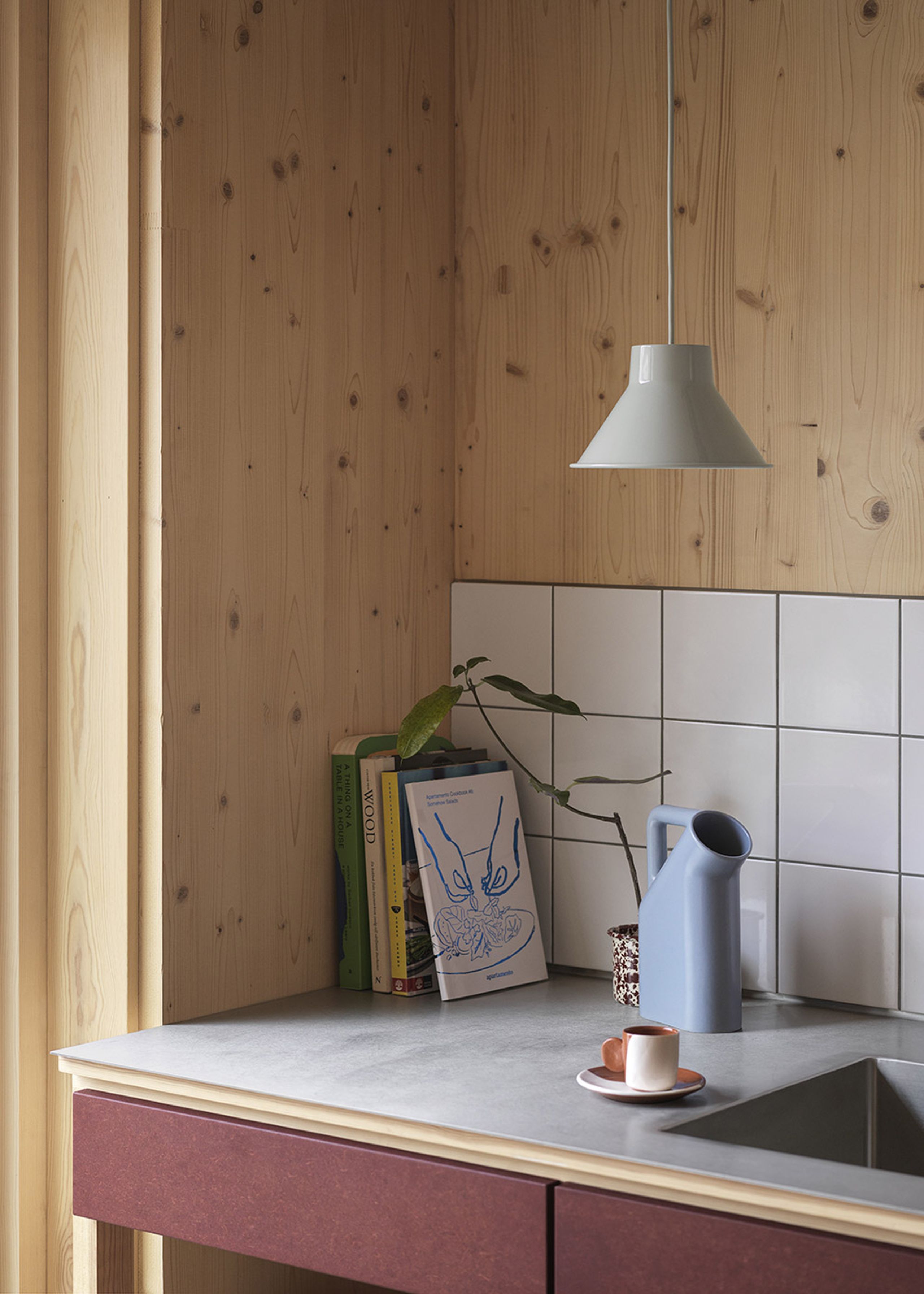 Muuto - Hängande lampa - Top Pendant - Extra Large - Deep Red