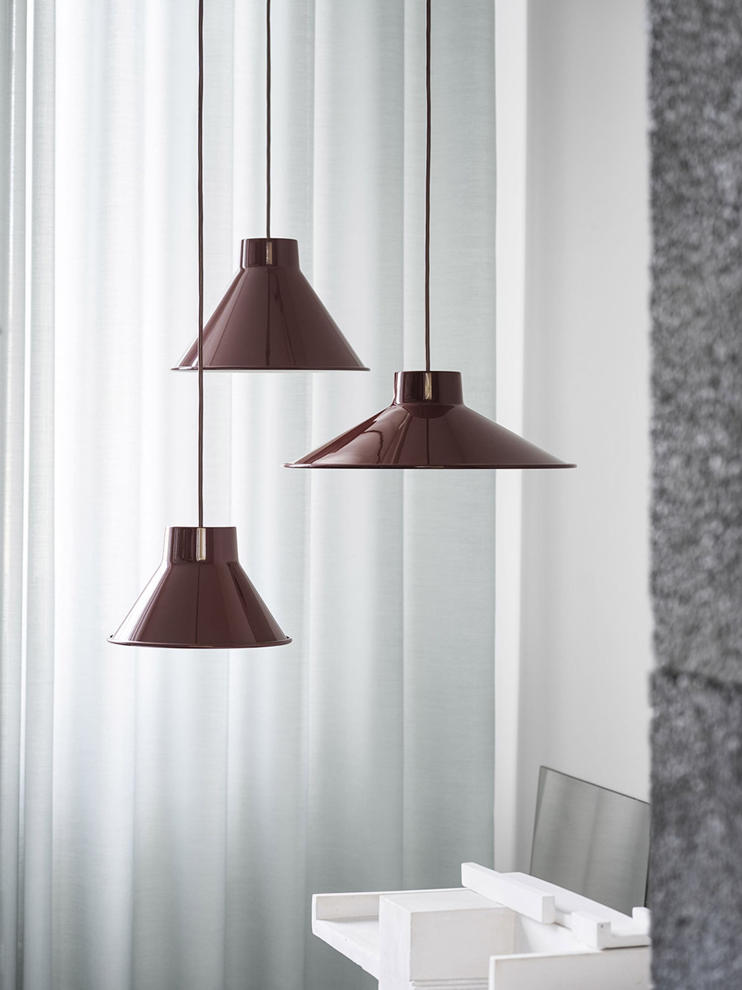 Muuto - Hängande lampa - Top Pendant - Extra Large - Grey