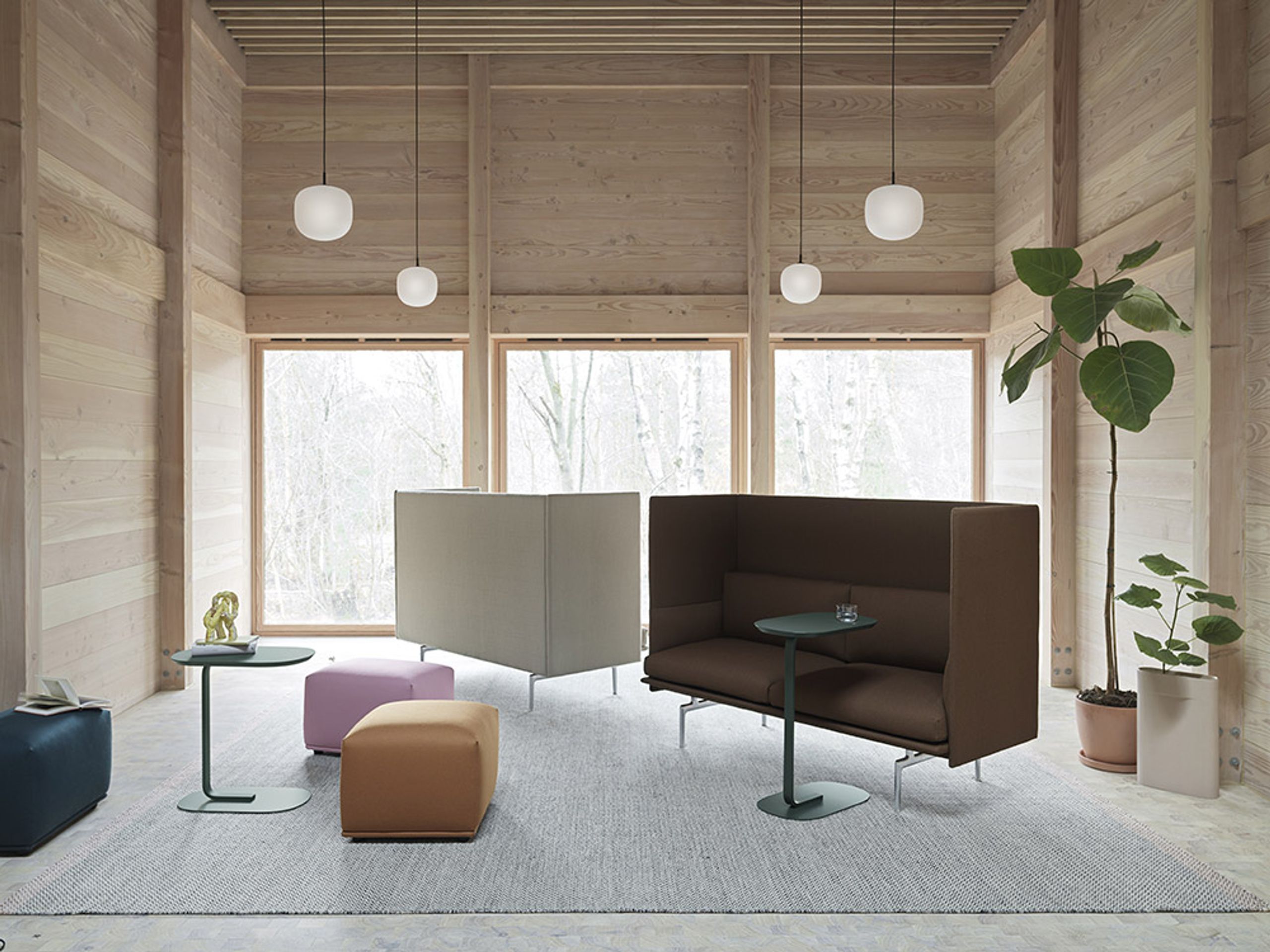 Muuto - Puf - Echo Pouf - Fiord 961