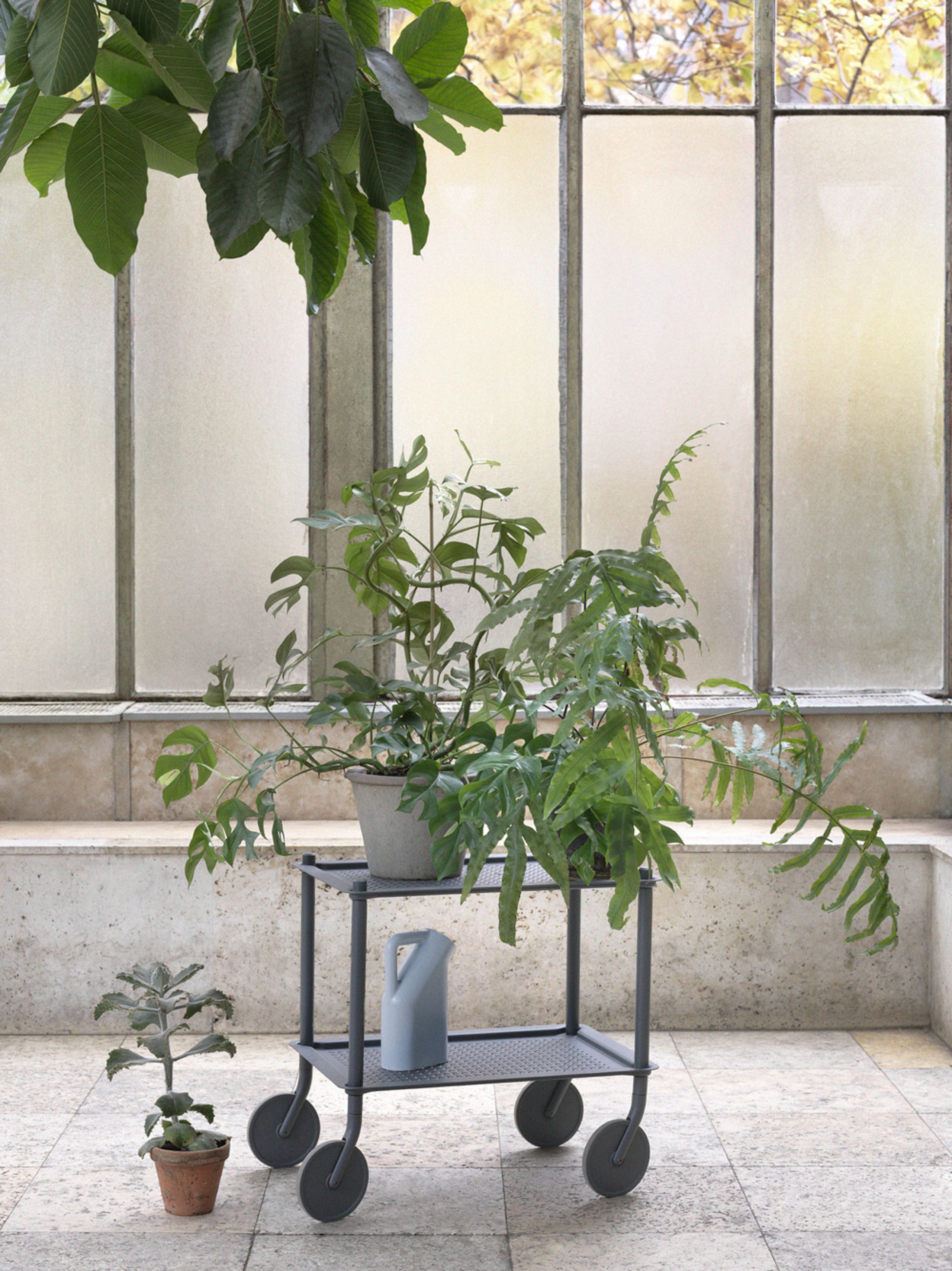 Muuto - Trolley Table - Flow Trolley - 3 Layer - Blue Grey